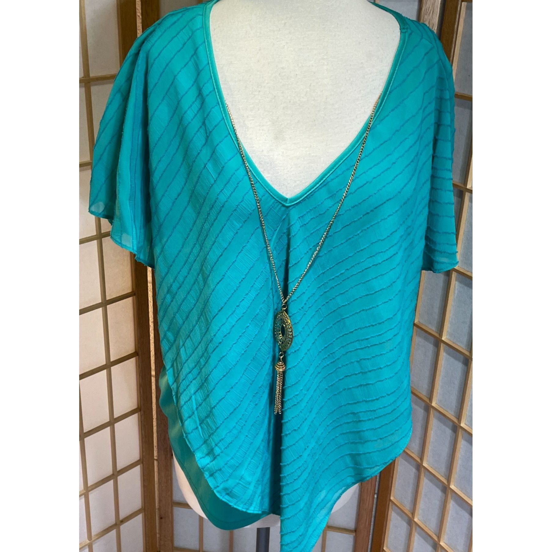 Other NWT NY Collection Lagenlook Asymmetrical Top Size L / US 10 / IT 46 - 9 Thumbnail