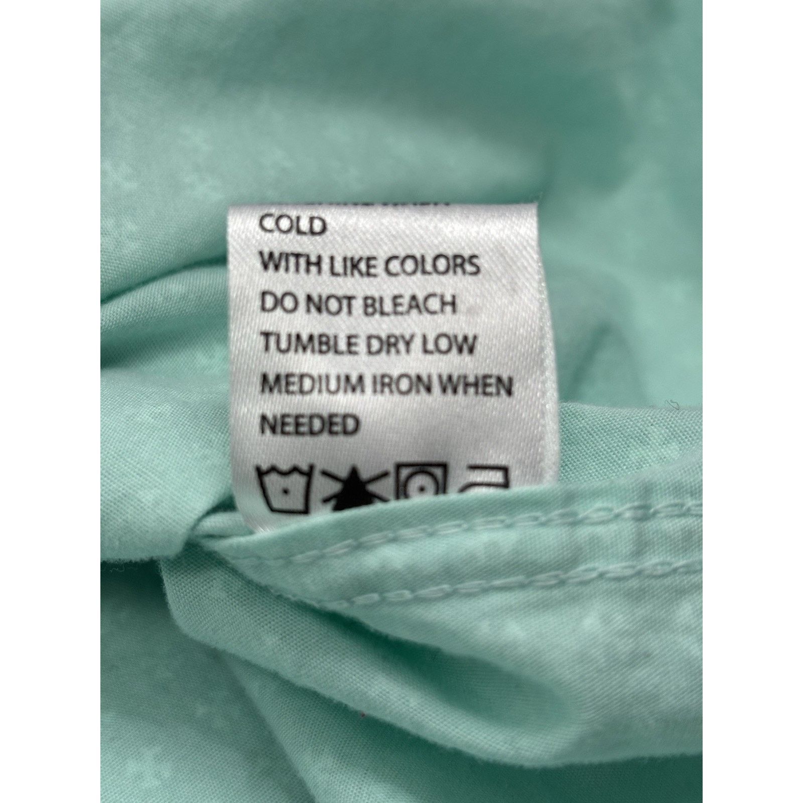 Other Men's Six Lincoln New York Blue Green 3X SS Button Shirt Size US XXL / EU 58 / 5 - 6 Thumbnail