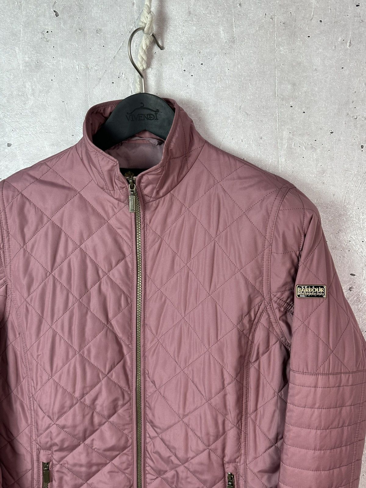 Barbour Barbour International Farleight Quilted Powder Womens Jacket Size L / US 10 / IT 46 - 9 Thumbnail