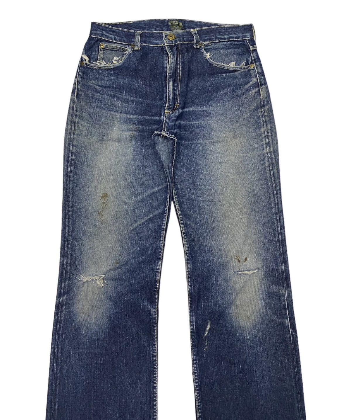 Denime × Japanese Brand Vintage Denime Distressed Denim Jeans Size US 31 - 5 Thumbnail