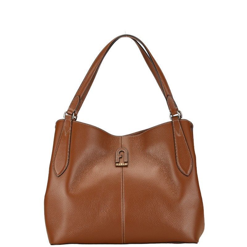 Furla Furla Daphne Leather Tote Bag Brown Leather Tote Bag in Great Condition