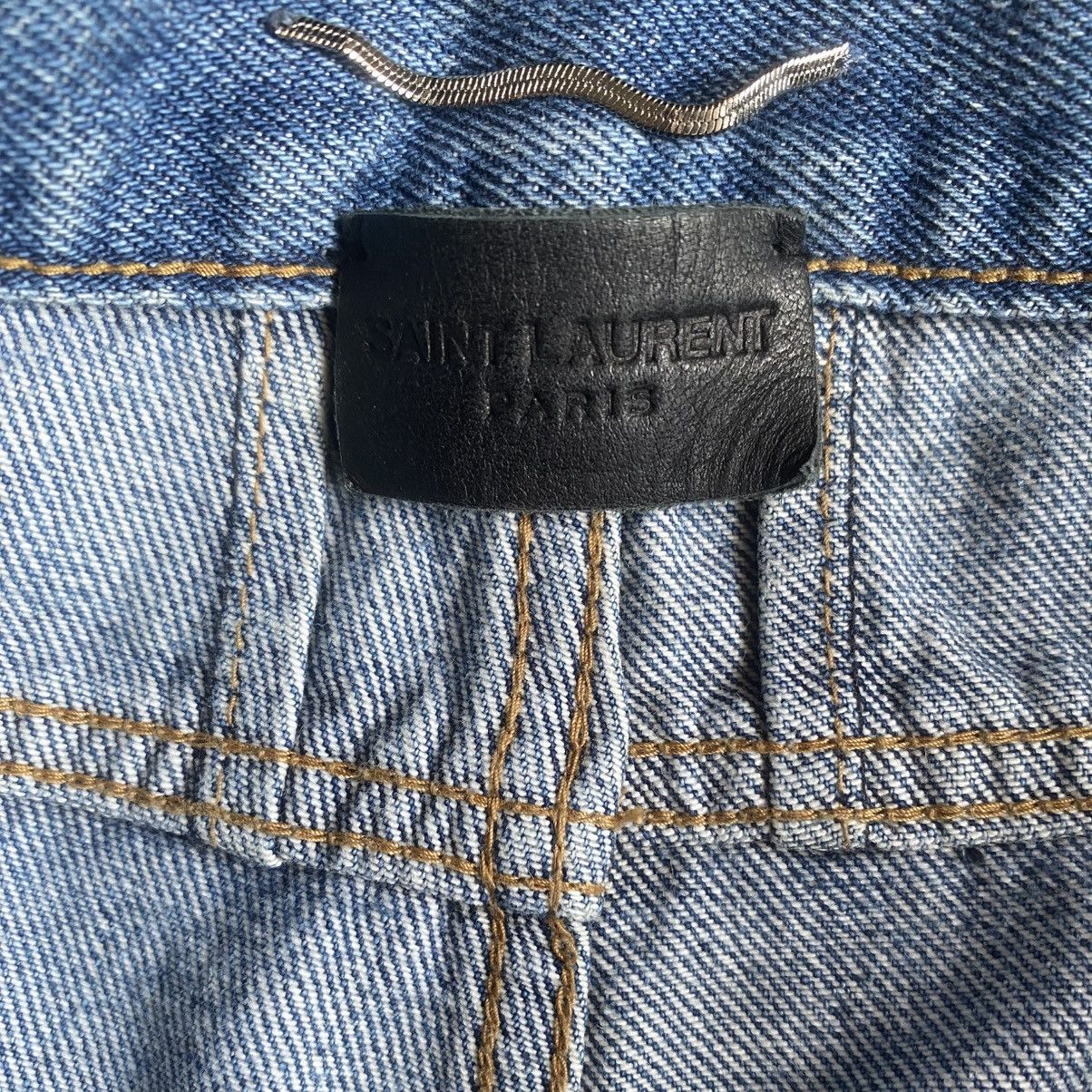 Saint Laurent Paris SS16 “Surf Sound” Ripped And Repair Denim Size US 32 / EU 48 - 6 Thumbnail