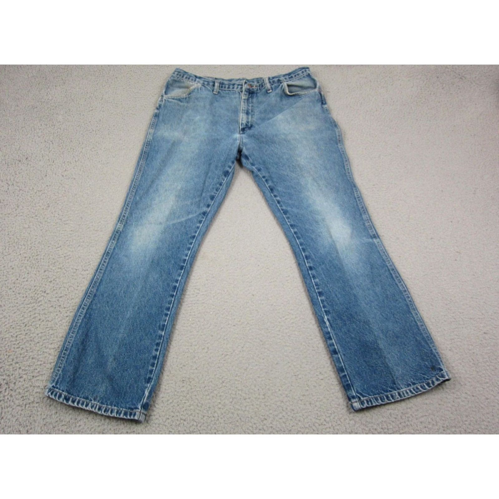 Denime VINTAGE Rustler Jeans Mens 38x30 Blue Denim Straight 5-Pocket Cotton Pants 80s 90s W Size US 38 / EU 54 - 5 Thumbnail