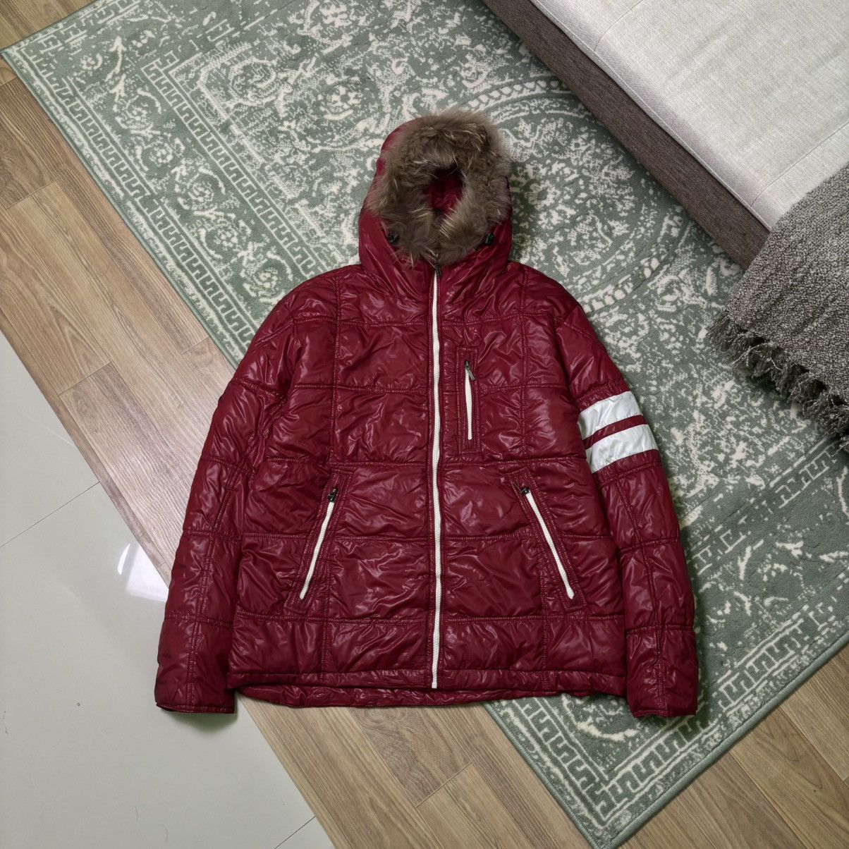 If Six Was Nine × Japanese Brand × Le Grande Bleu (L.G.B.) NOTA BENE Fur jacket down puffer IfSixWasNine LGB Style Size US L / EU 52-54 / 3 - 2 Thumbnail