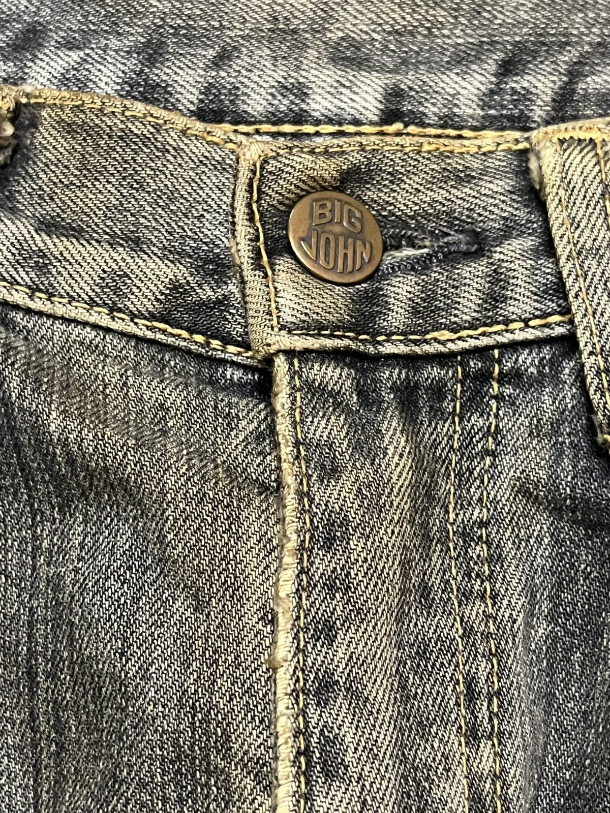 Big John Vintage Big John Big Washing Mudwash Distressed Denim Size US 30 / EU 46 - 8 Thumbnail