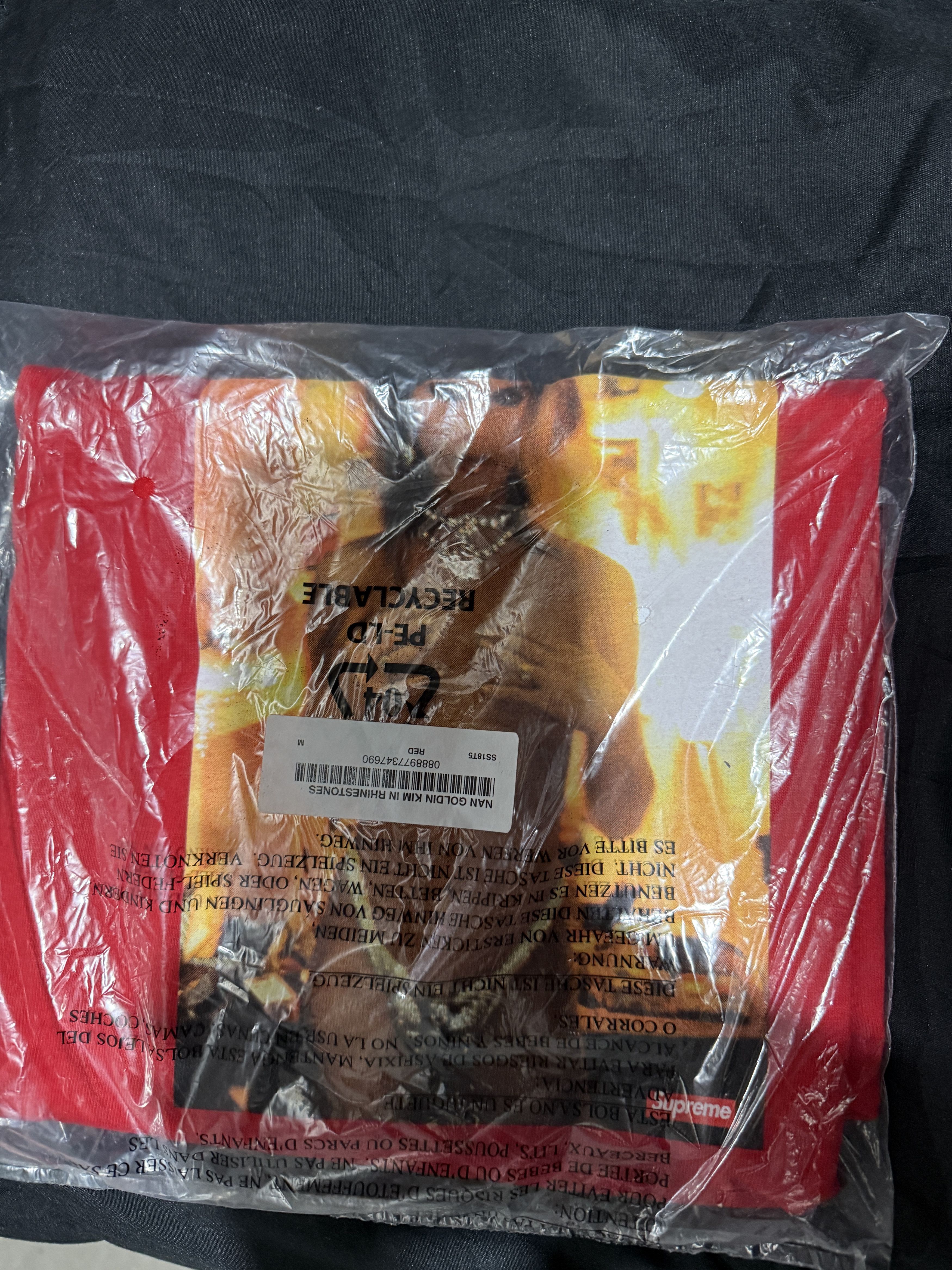 Supreme the Supreme Nan Goldin Kim in Rhinestone Tee Red Size US M / EU 48-50 / 2 - 4 Thumbnail
