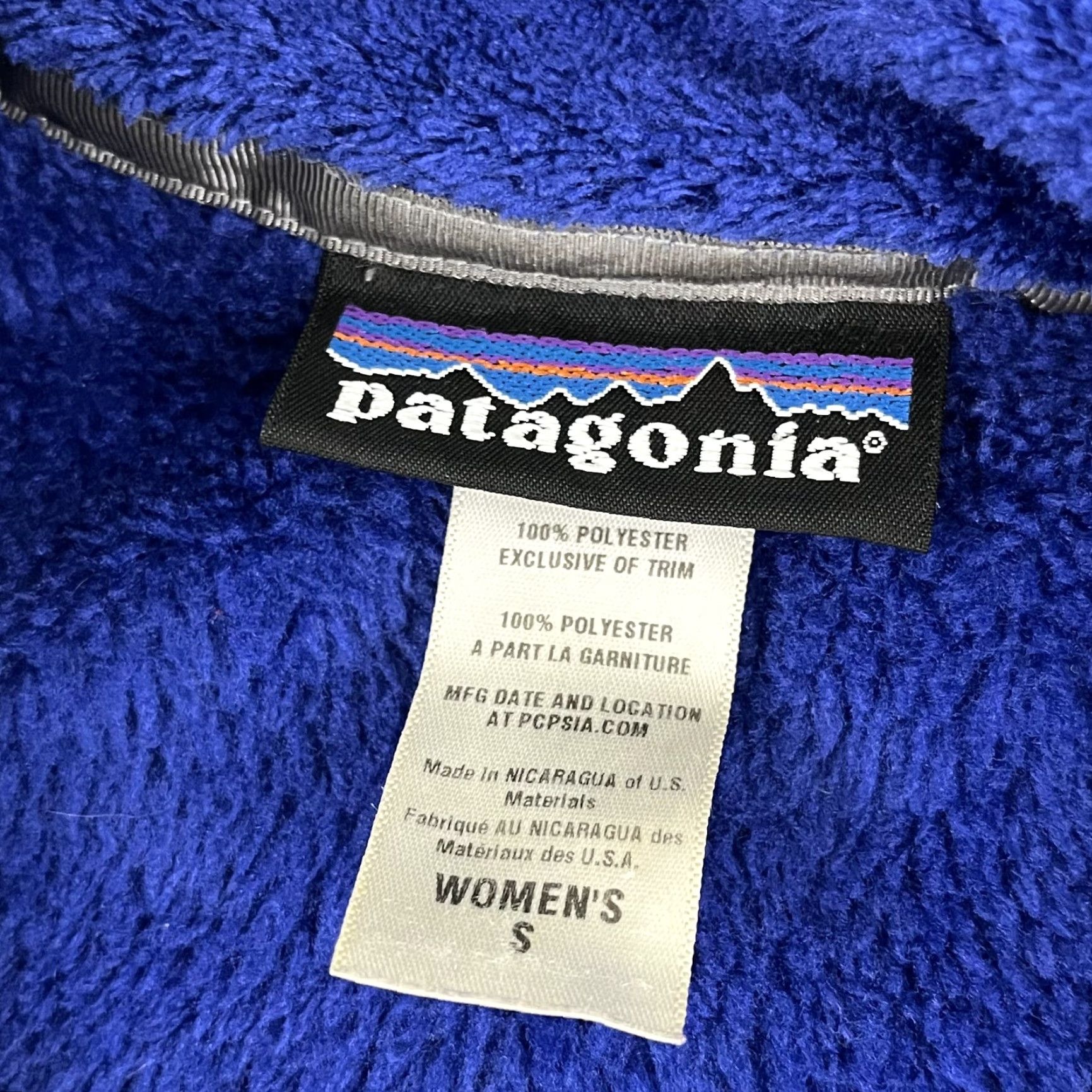 Patagonia Patagonia Sweater Womens Small Blue Fuzzy Fleece ReTool Snap T Pullover Hiking Size S / US 4 / IT 40 - 3 Thumbnail
