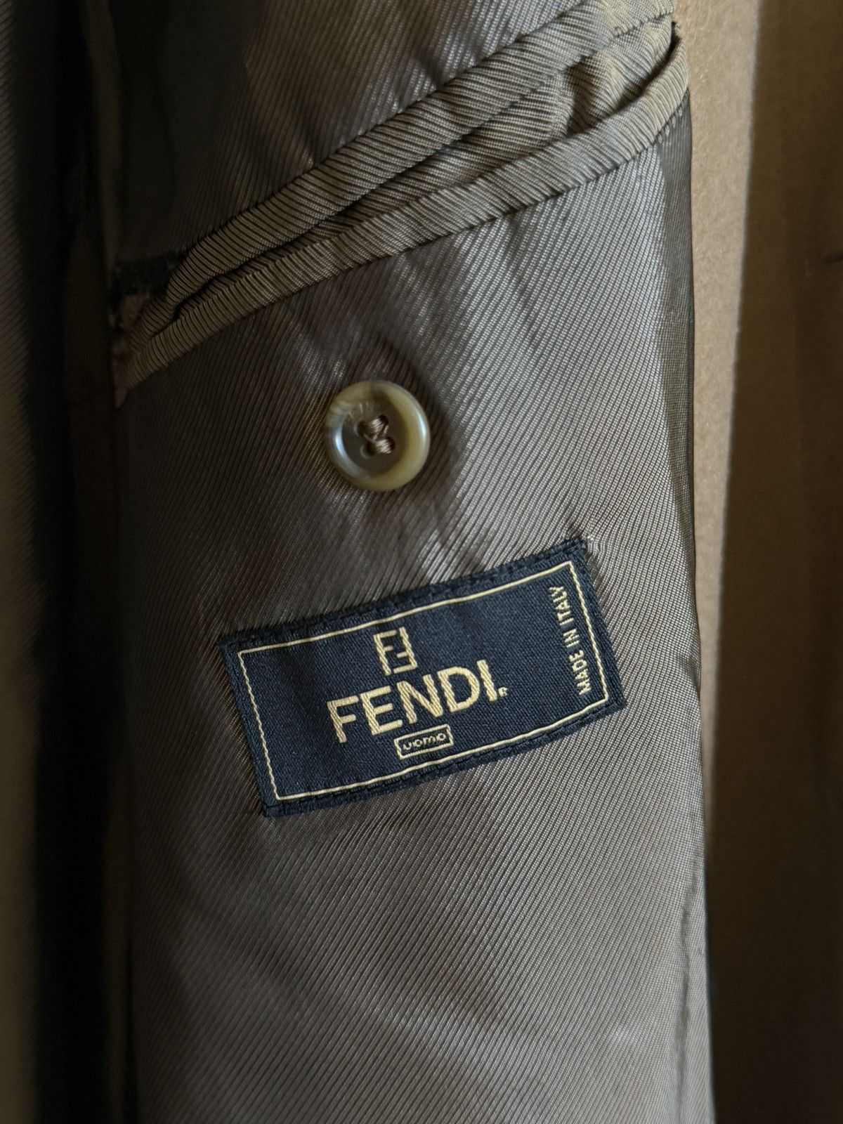 Fendi FENDI Vintage Balmacaan Wool Brown Overcoat Size US XL / EU 56 / 4 - 6 Thumbnail