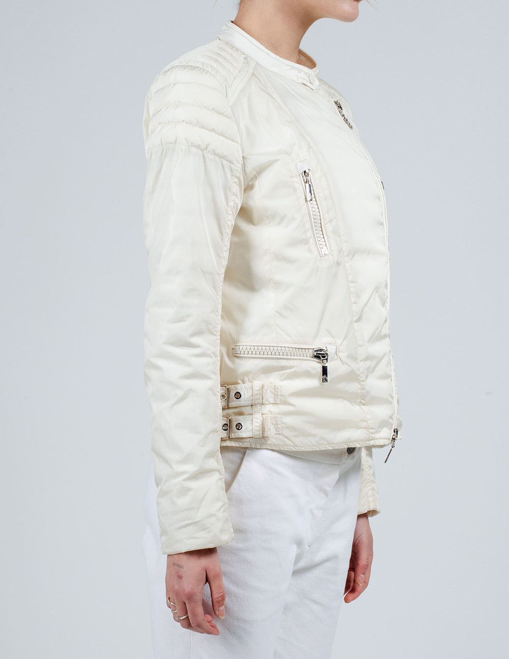 Moncler Moncler Nylon Biker Jacket Size M / US 6-8 / IT 42-44 - 11 Thumbnail
