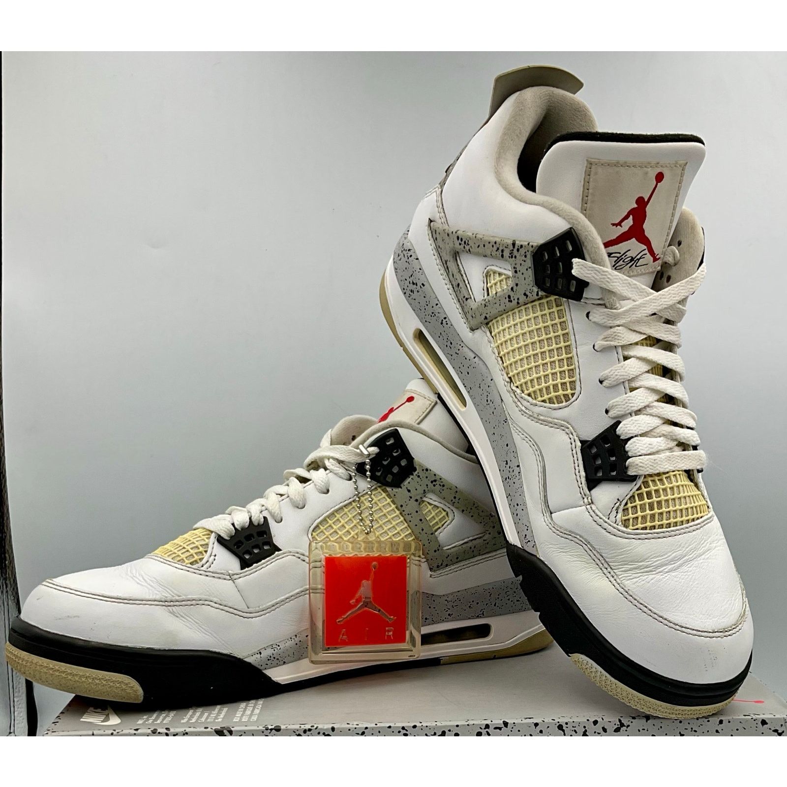 Nike Nike Air Jordan 4 Retro White Cement Size 12 840606 192 Size US 12 / EU 45 - 7 Thumbnail