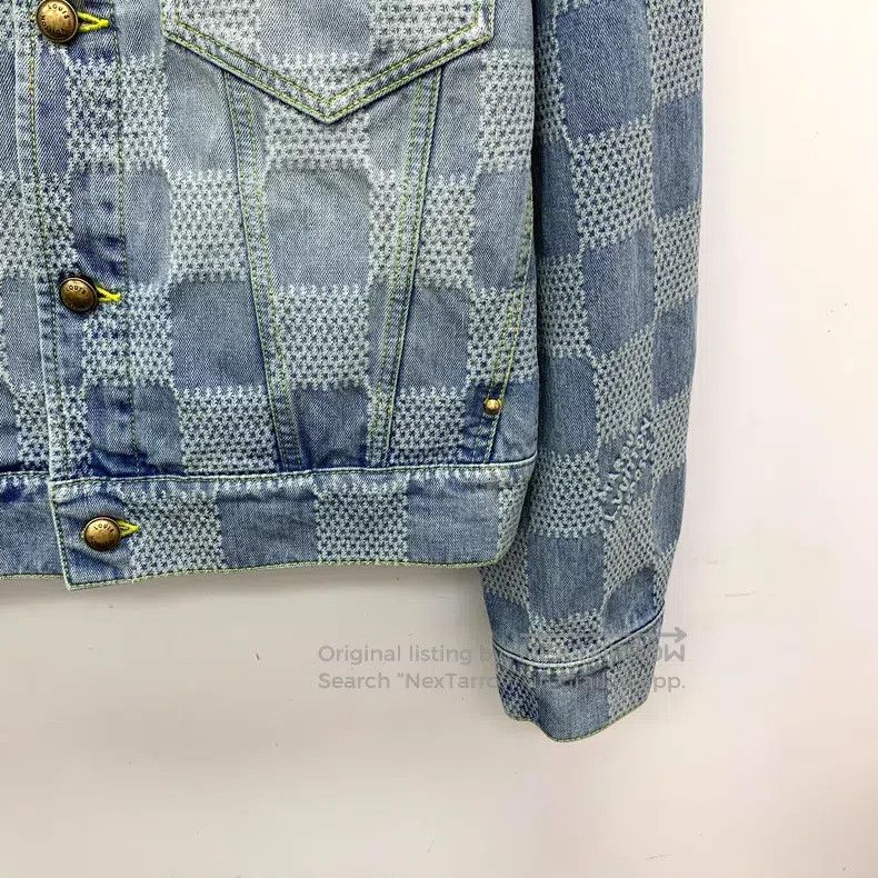 Louis Vuitton Louis Vuitton 25 Light Blue Checkerboard Cotton Lapel Sing Size US S / EU 44-46 / 1 - 4 Thumbnail