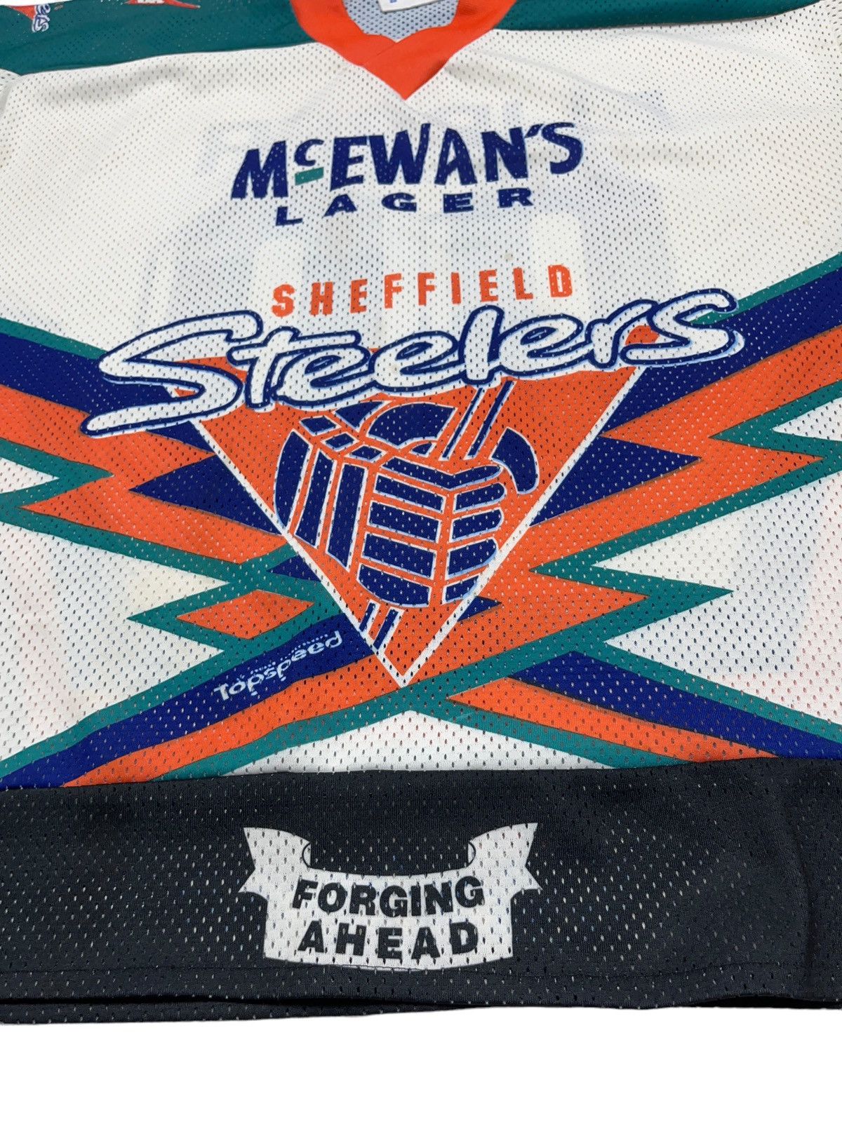 NHL Vintage Sheffield Sceelers #00 Flipper British Hockey Jersey Size US XL / EU 56 / 4 - 6 Thumbnail
