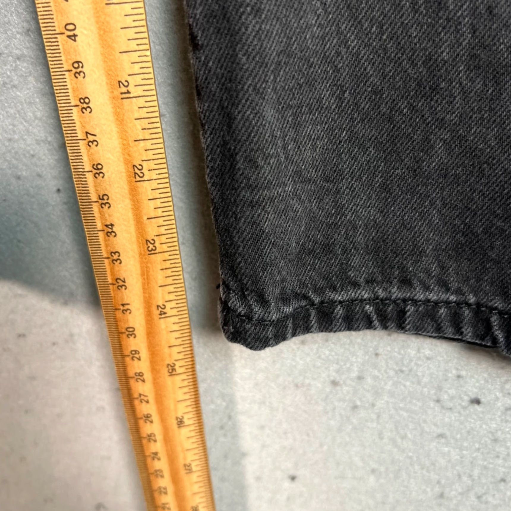 Zara Zara Womens Size 0 Black Paperbag High-Waist Tapered Jeans Cotton Denim Size 25" / US 0 / IT 36 - 7 Thumbnail