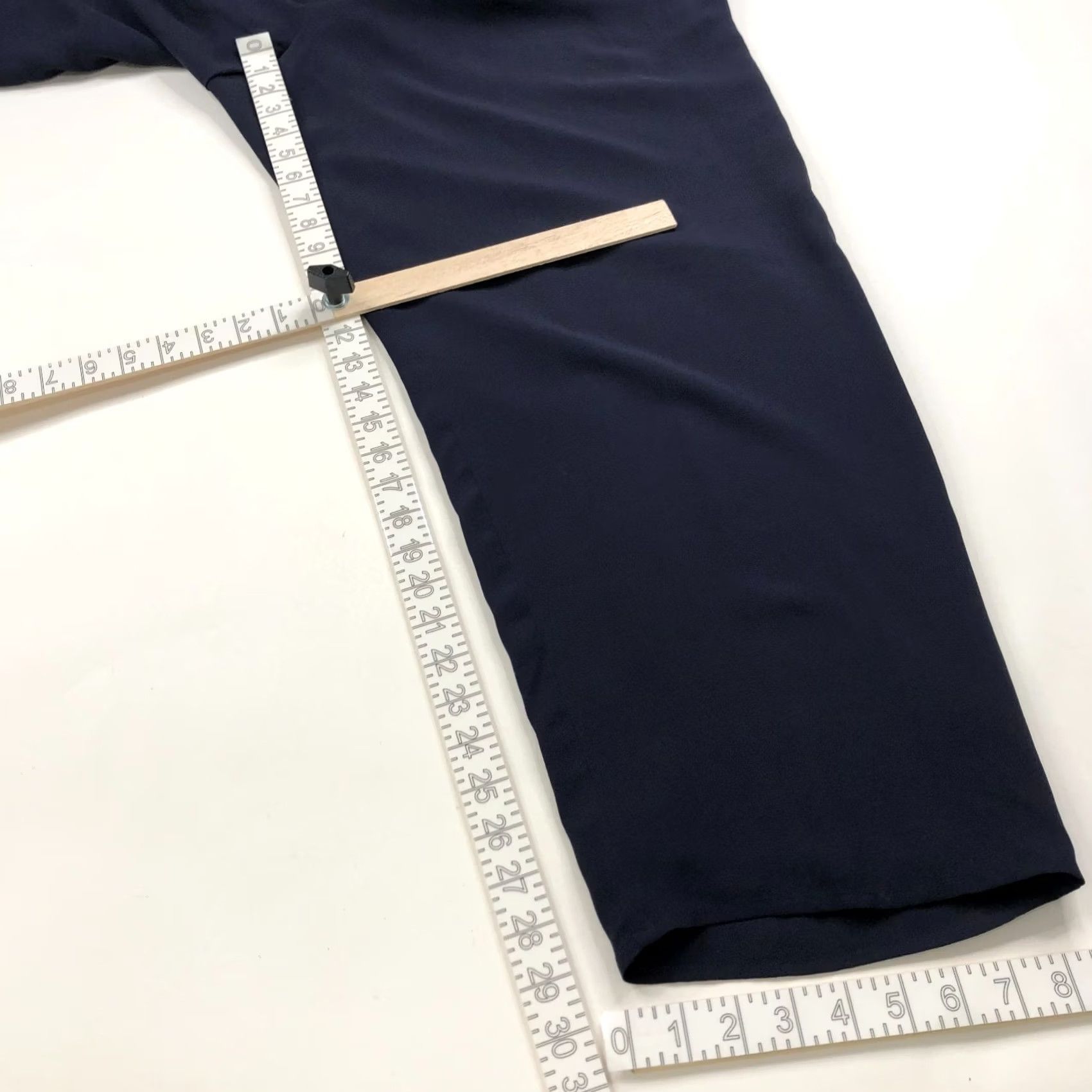 Talbots Talbots Plus 16W Blue Silk Pants High Rise Straight 29L Size 38" / US 16 / IT 52 - 3 Thumbnail