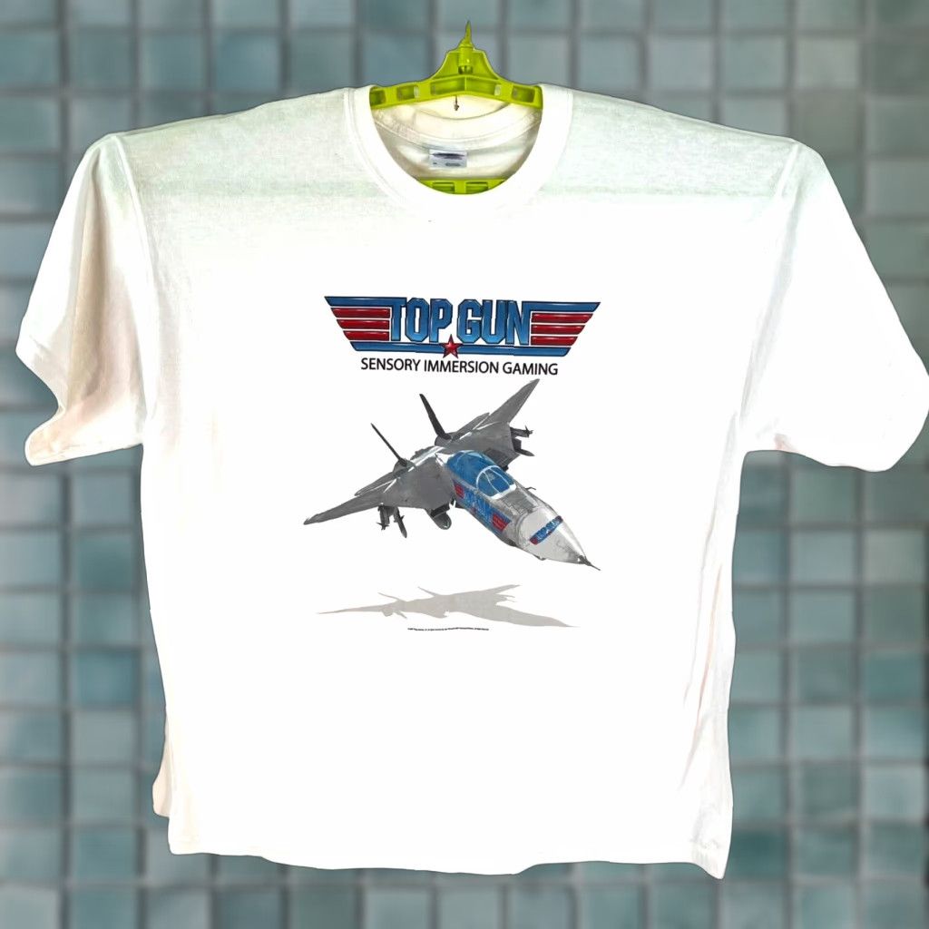 Vintage Top Gun Tee Shirt Mens XL White Logo Graphic 80s Movie Clothing Shirt Boys? Size US XL / EU 56 / 4 - 1 Thumbnail