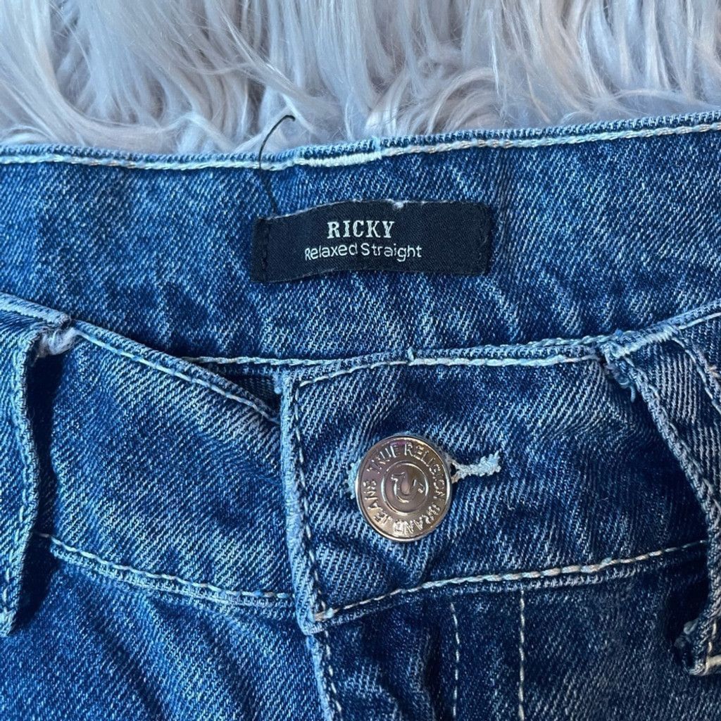 True Religion True Religion Blue Straight Leg Jeans Classic Denim Style Size US 36 / EU 52 - 5 Thumbnail