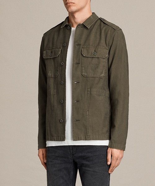 Allsaints All Saints japanese military green shirt Size US L / EU 52-54 / 3 - 1 Thumbnail