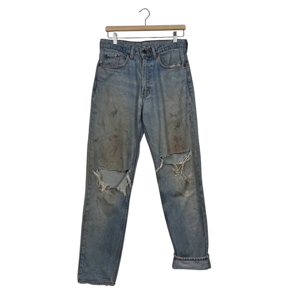 Levi's Vintage Y2k Levis Distressed Denim Jeans Size US 30 / EU 46 - 12 Thumbnail