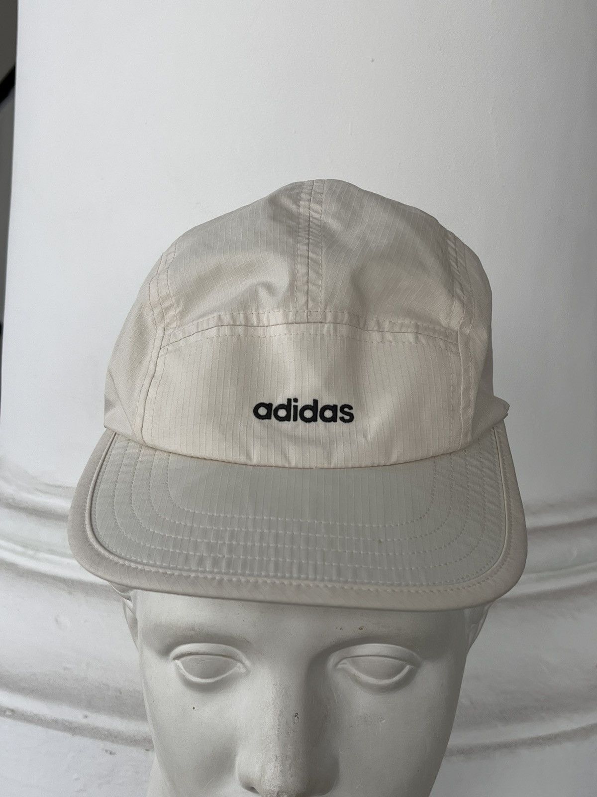Adidas × Vintage Adidas Five-Panel Nylon Cap Milky White Perfomance Vintage Size ONE SIZE - 5 Thumbnail