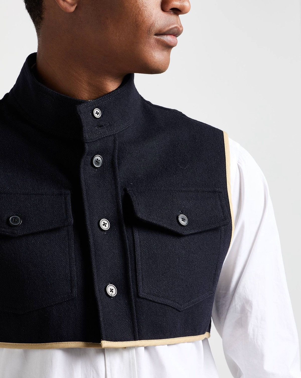 Dries Van Noten Dries van Noten - Cirril Half Shirt - Vest Size US M / EU 48-50 / 2 - 4 Thumbnail