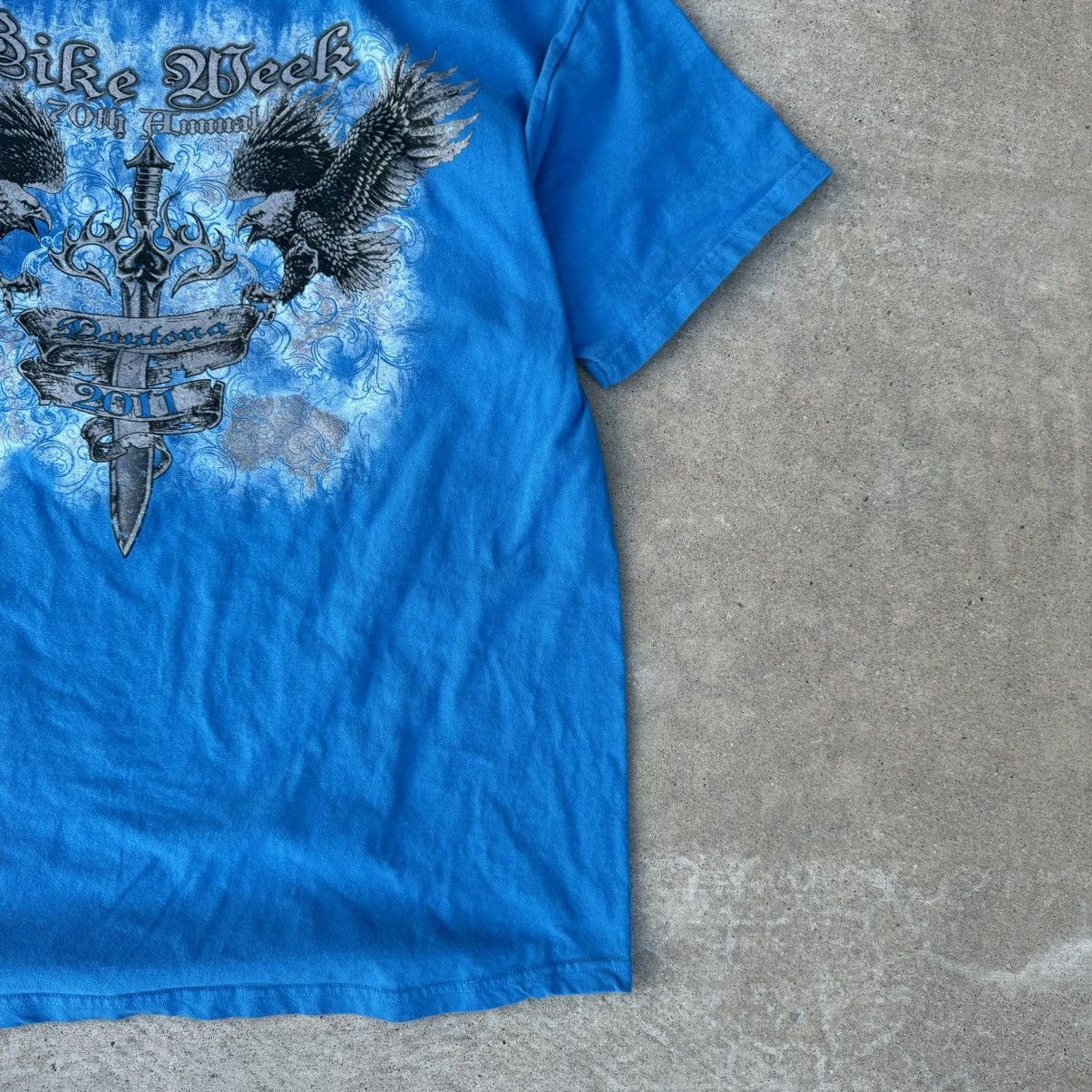 Affliction × Harley Davidson × JNCO Vintage Y2K Blue Biker Fest AOP Graphic Tee Fits XL Size US XL / EU 56 / 4 - 10 Thumbnail