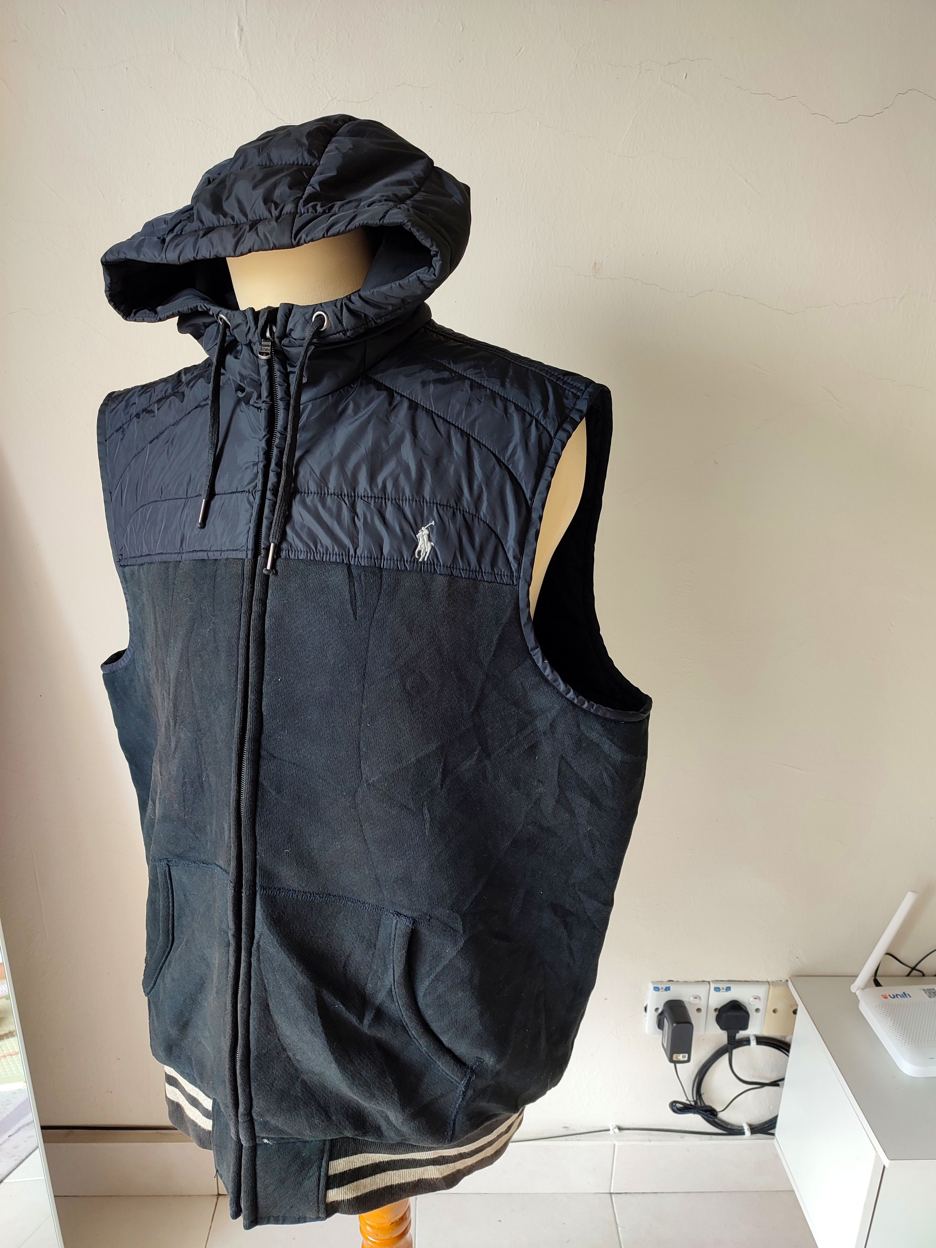 Polo Ralph Lauren Vintage Polo Ralph Lauren Sleeveless Jacket Hooded Size US XL / EU 56 / 4 - 3 Thumbnail