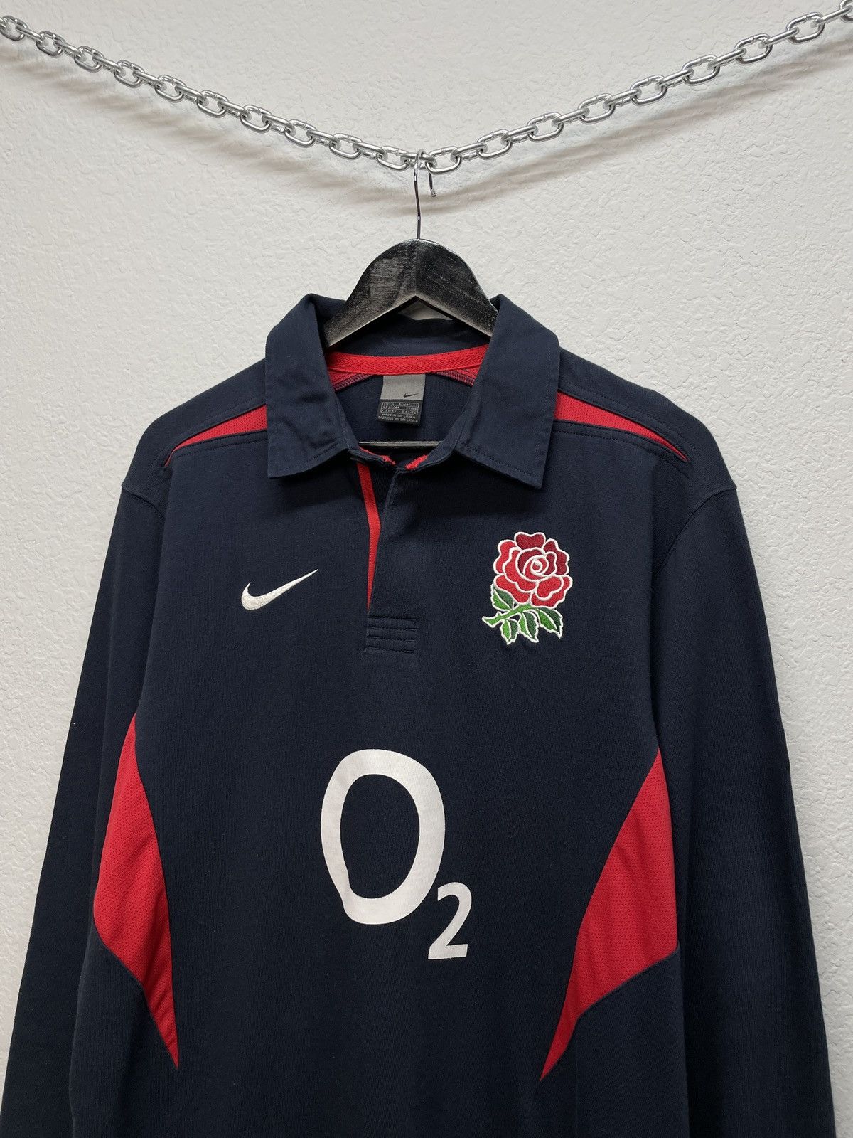 Vintage Vintage Y2K Nike England World Cup 2003 Rugby Polo Longsleve Size US L / EU 52-54 / 3 - 4 Thumbnail