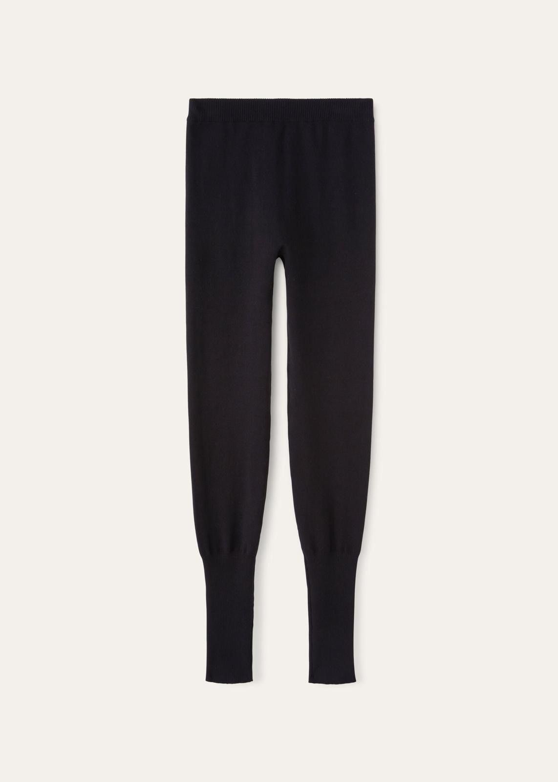 Loro Piana o1srvl11e0125 FAN3819 Dream Wool Leggings in Black Size 27" / US 4 / IT 40 - 1 Thumbnail