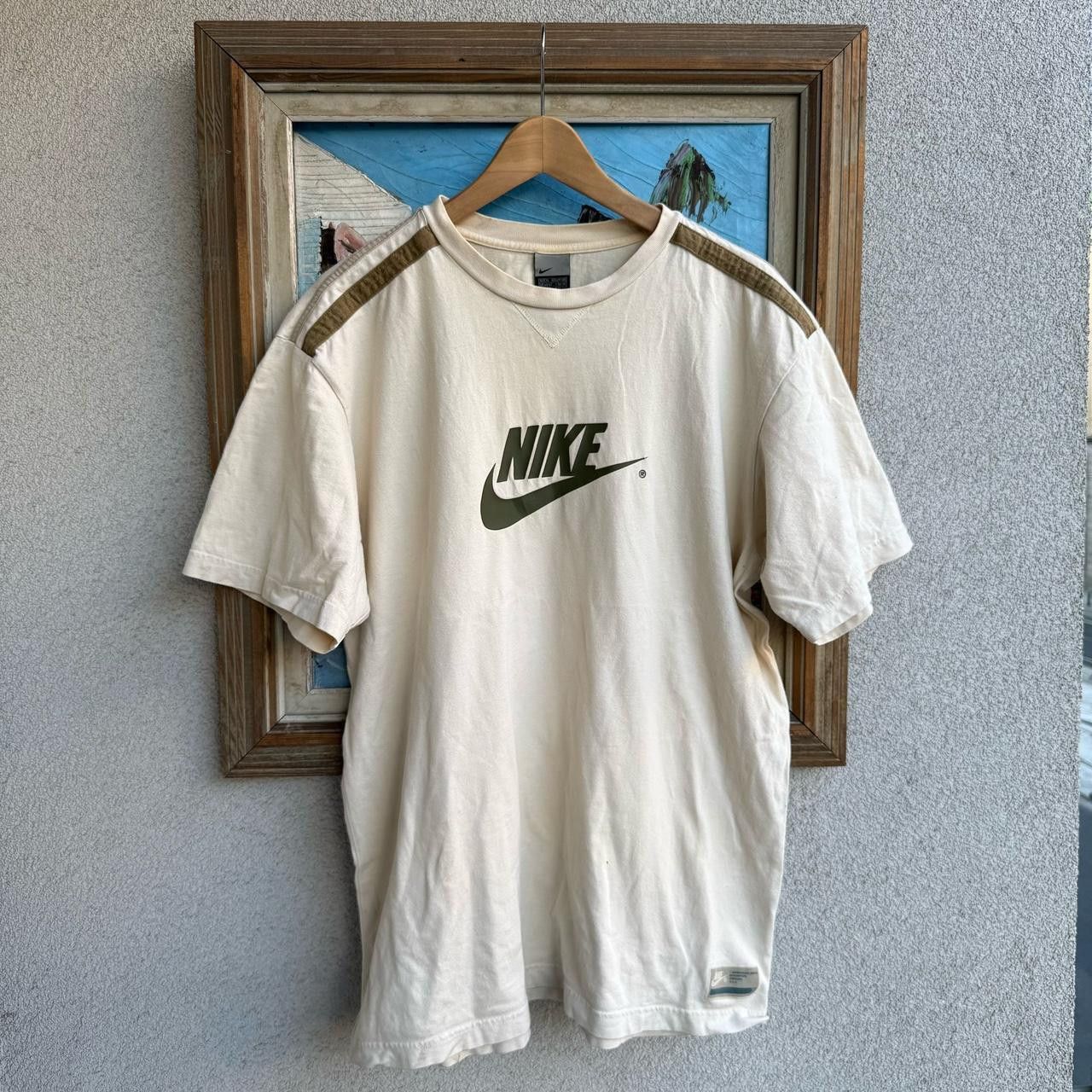 Nike Nike Vintage y2k grey tag t-shirt spellout logo swoosh Size US L / EU 52-54 / 3 - 1 Thumbnail