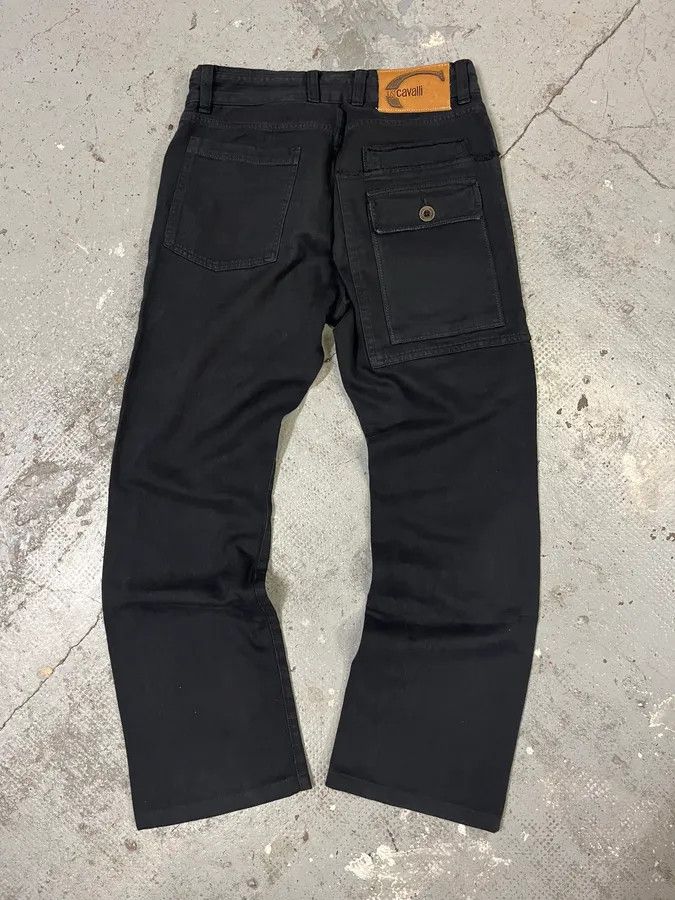 Roberto Cavalli AW2005 Cavalli Black Cargo Pants Size US 30 / EU 46 - 7 Thumbnail