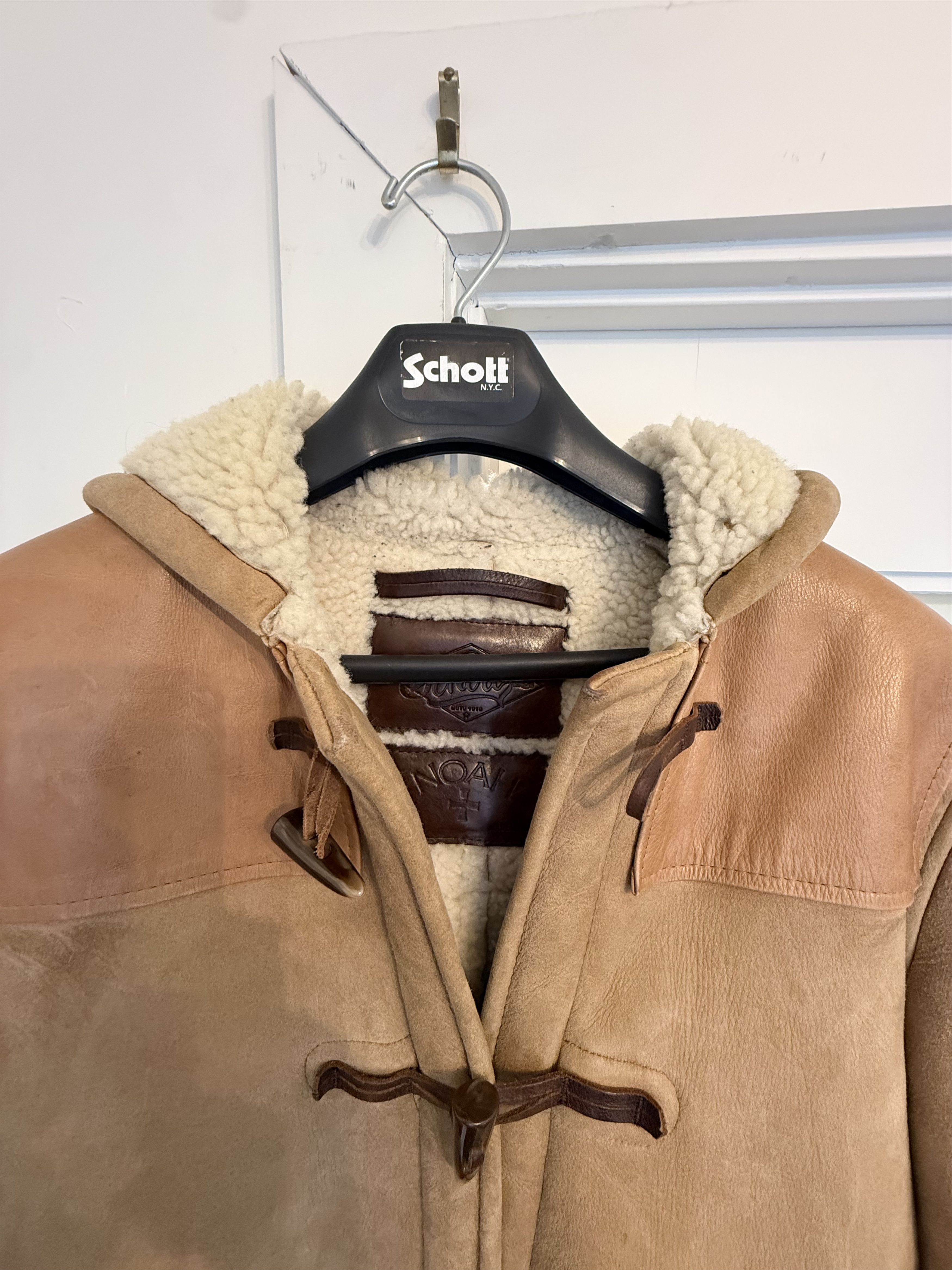 Noah Noah x Schott Shearling Duffel Coat Size US M / EU 48-50 / 2 - 3 Thumbnail