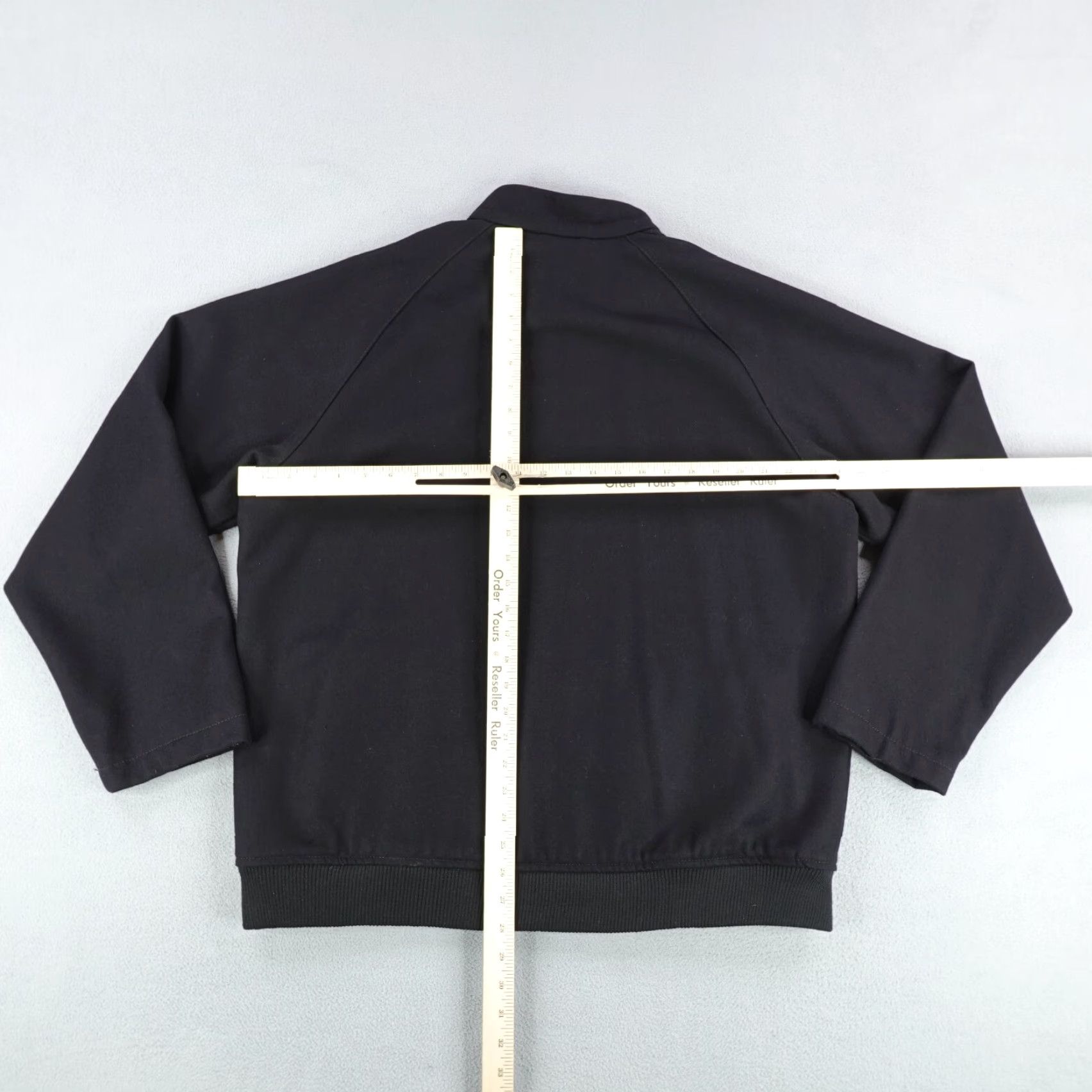Lands' End Lands' End Lands' End Jacket Mens Large Black Wool Blend Full Zip Up Car Coat Coat Thick Jacket Size US L / EU 52-54 / 3 - 4 Thumbnail