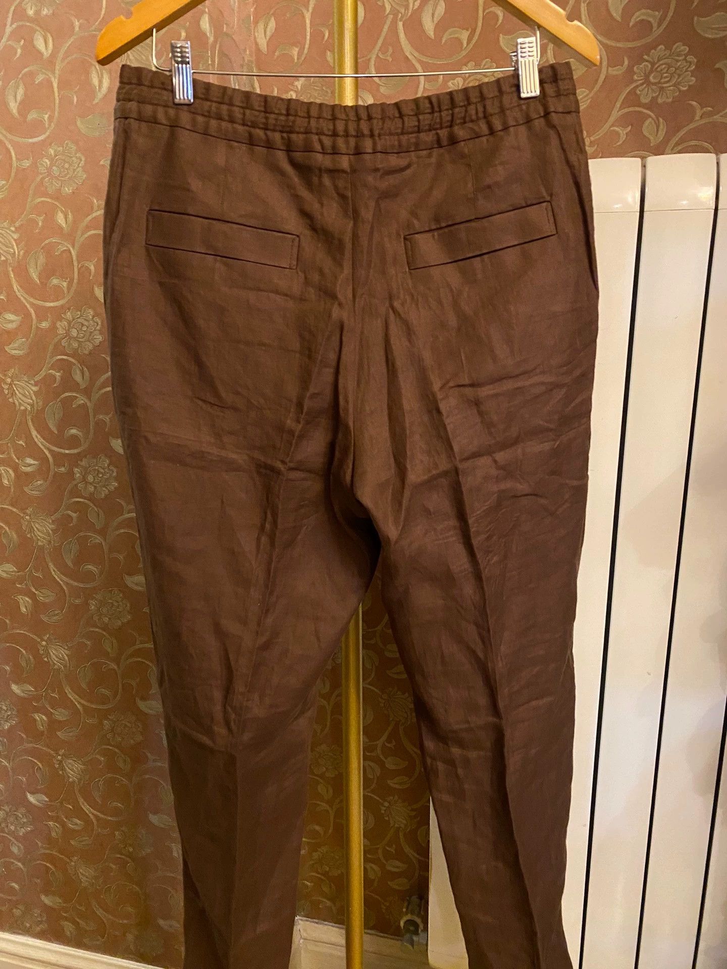 Ermenegildo Zegna ZEGNA OASI LINO Linen Swiss Elastic Waist Trousers Size US 32 / EU 48 - 4 Thumbnail