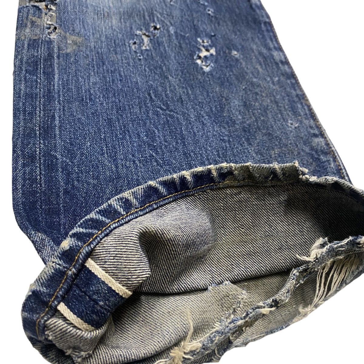 Levi's Levis Selvedge 501XX Big E Vintage distressed Size US 33 - 14 Thumbnail
