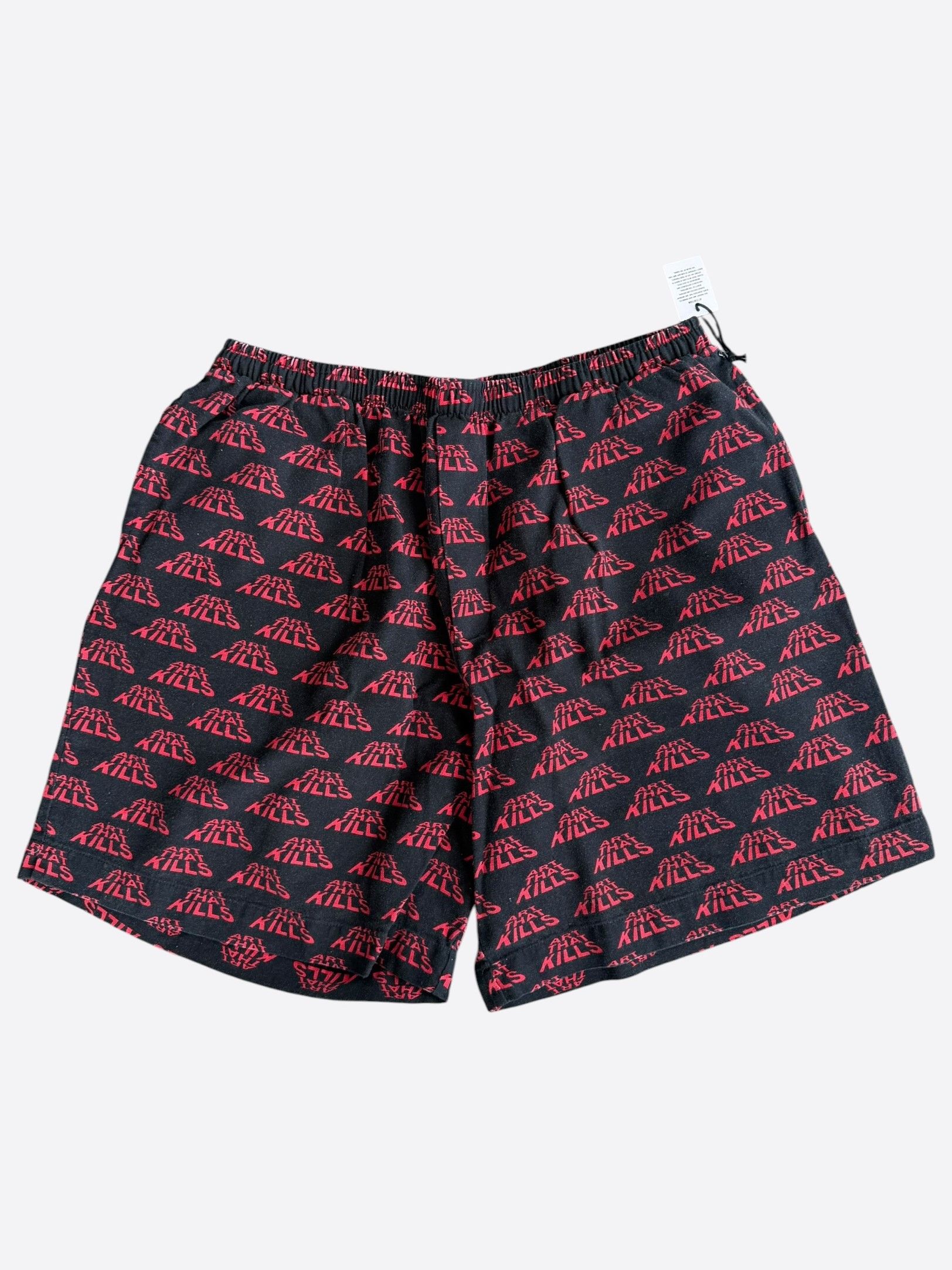 Gallery Dept. Gallery Dept Red & Black Art That Kills Logo Shorts Size US 30 / EU 46 - 1 Thumbnail