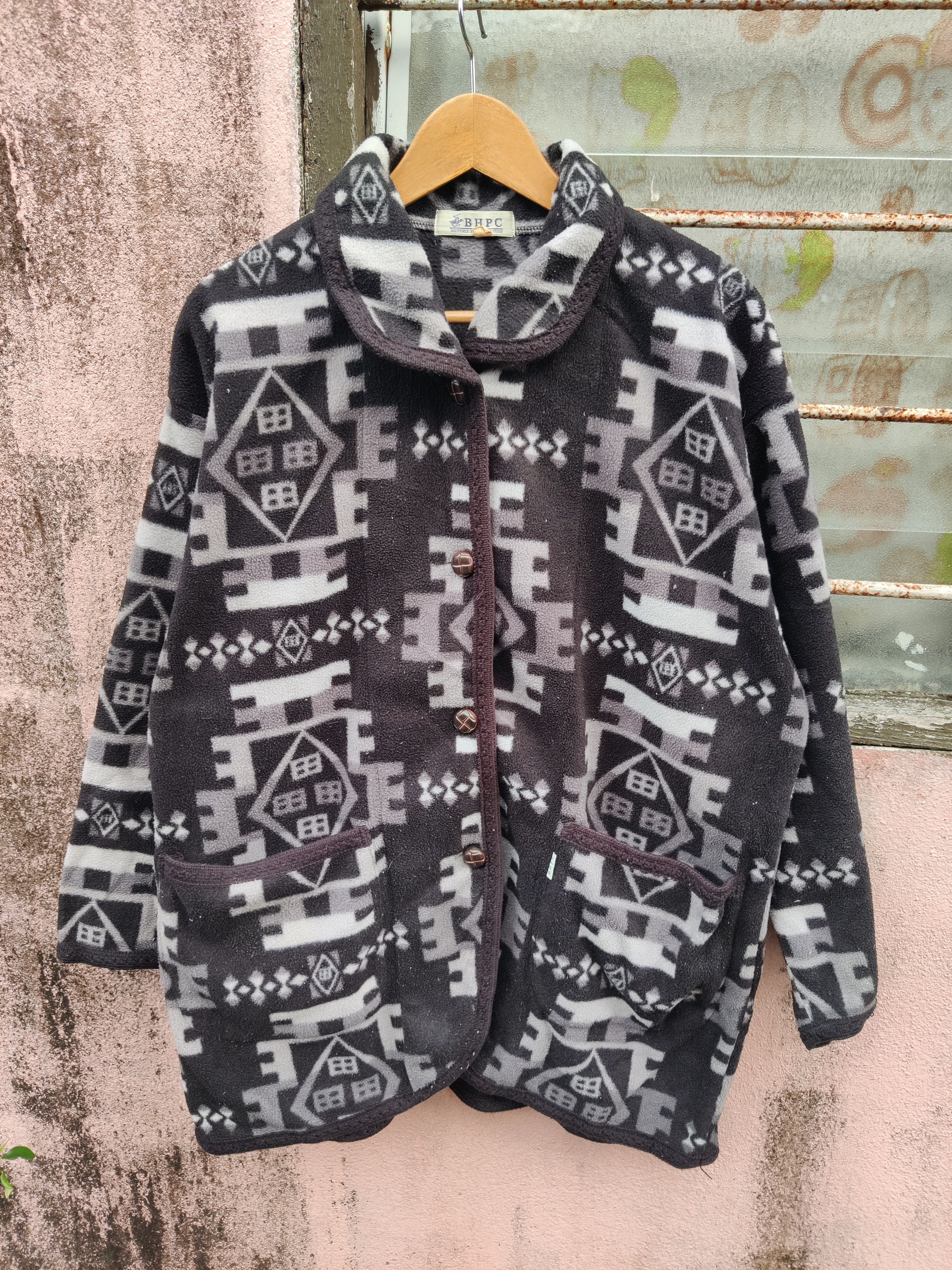 Beverly Hills Polo Club Vintage Beverly Hills Polo Digital Printed Fleece Jacket Size US XL / EU 56 / 4 - 1 Thumbnail
