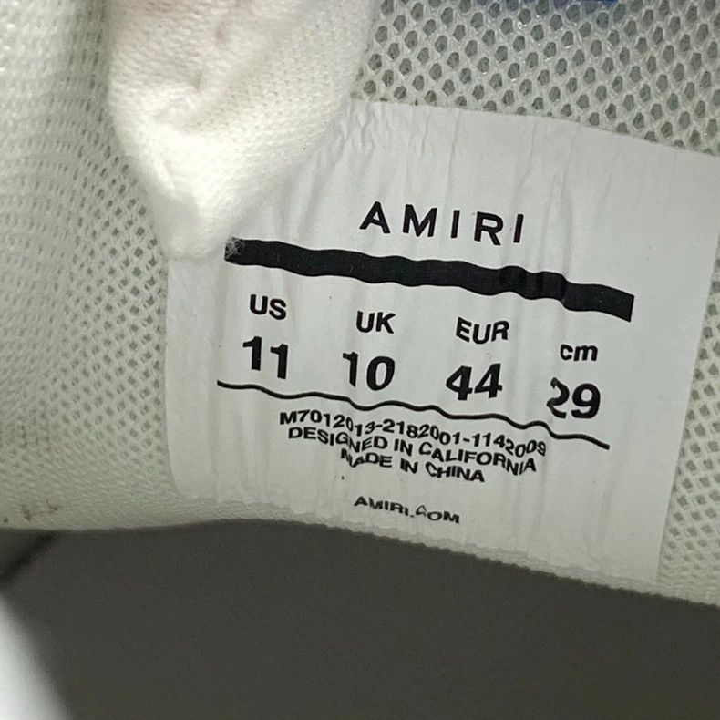 Amiri Amiri Color-blocked round toe lacing thick-soled sneakers 2 Size US 11 / EU 44 - 6 Thumbnail