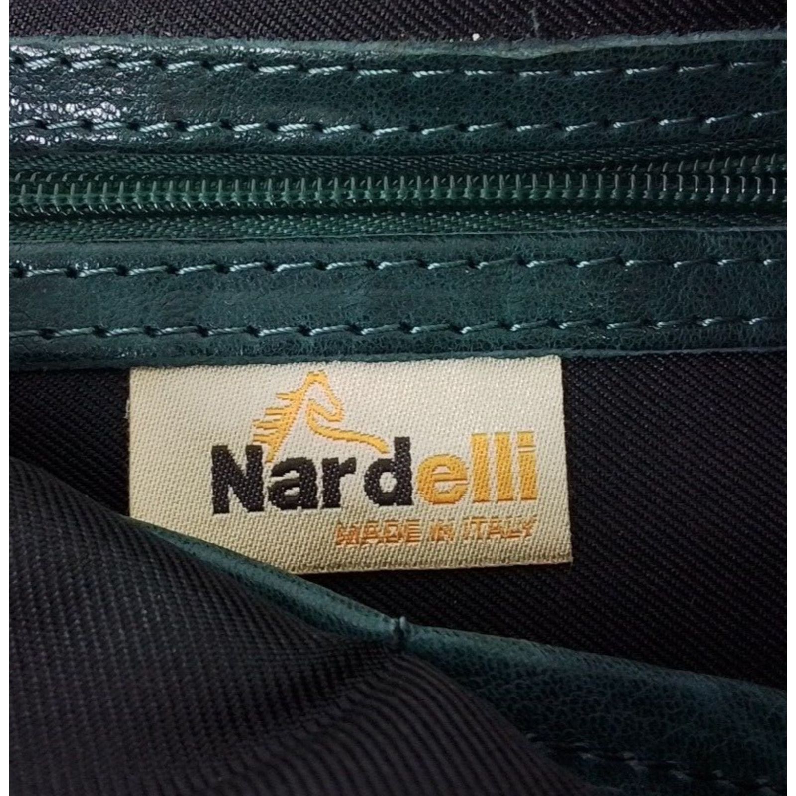 Angelo Nardelli Nardelli Purse Leather Teal w/Metal Accents Handbag #W2697 Size ONE SIZE - 3 Thumbnail