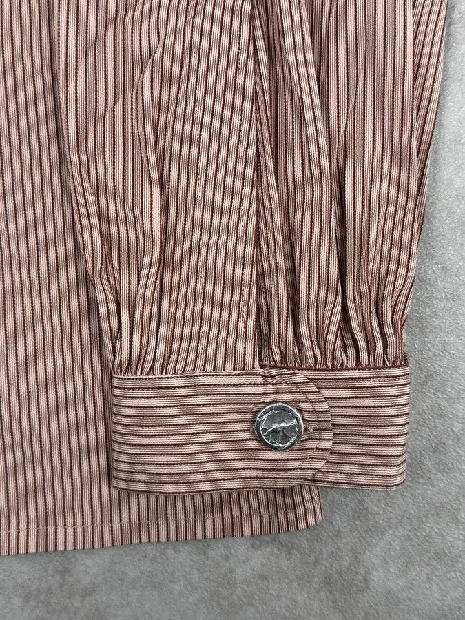 Gucci SS2007 Gucci Apricot Officer Collar Striped Shirt by Frida Giannini Size US M / EU 48-50 / 2 - 7 Thumbnail