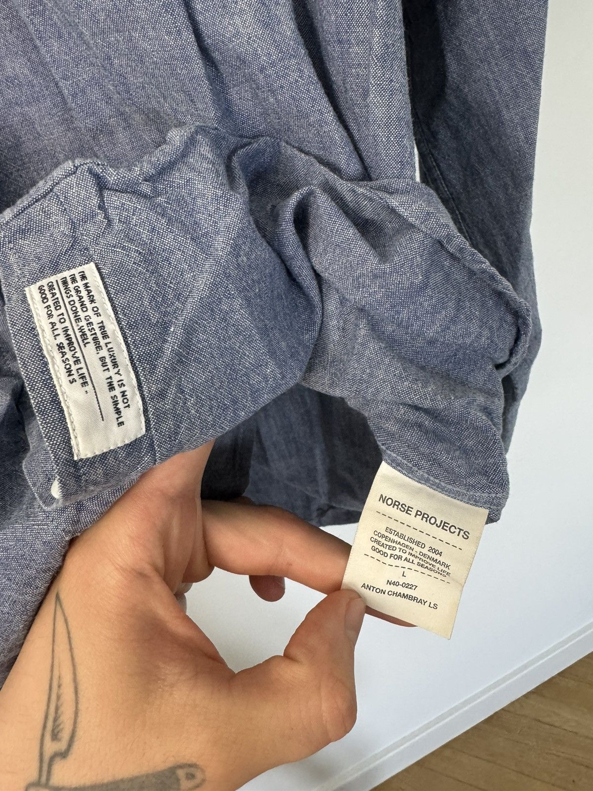 Norse Projects Norse Projects Button Up Shirt Copenhagen Casual Rare Hype Size US L / EU 52-54 / 3 - 4 Thumbnail