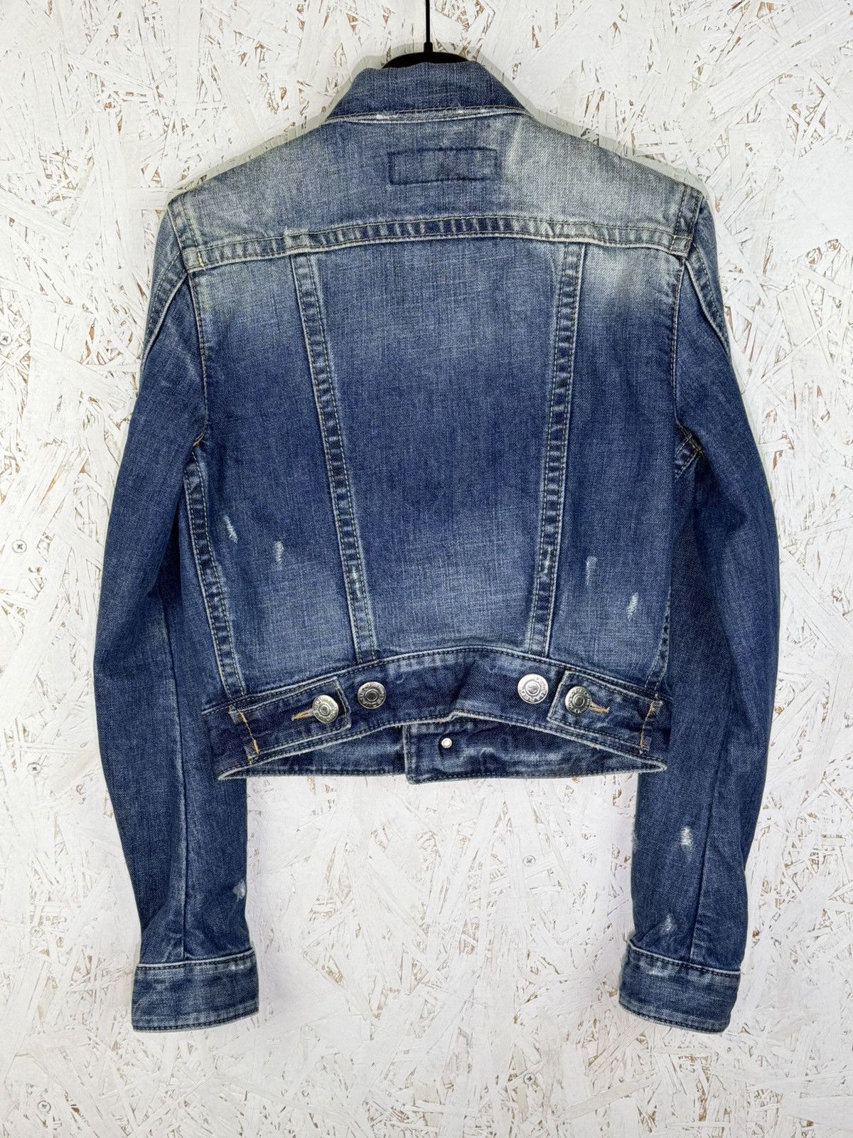 Dsquared2 00s Vintage Dsquared2 Archive Denim Jacket Blue Size ~M Size M / US 6-8 / IT 42-44 - 6 Thumbnail