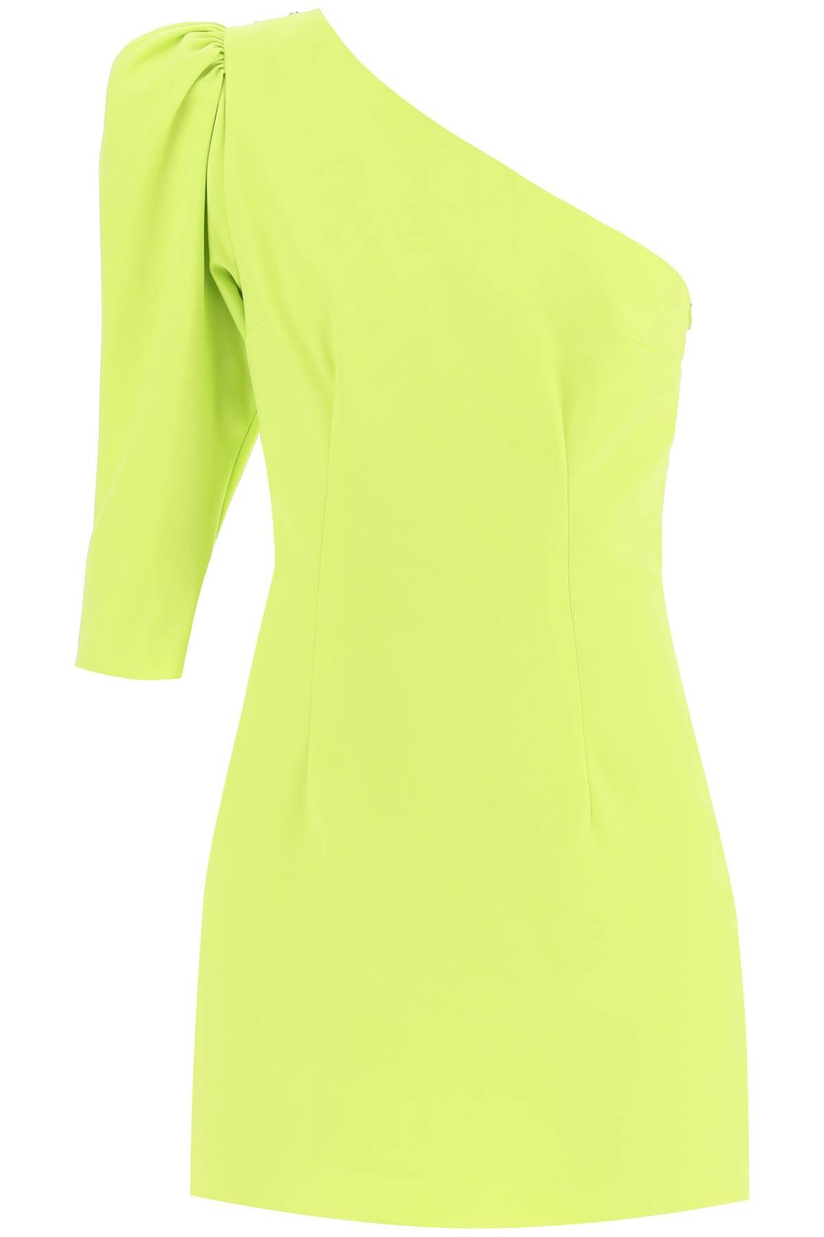 image of Dsquared2 One Shoulder Mini Dress in Green Lemonade, Women's (Size XS)