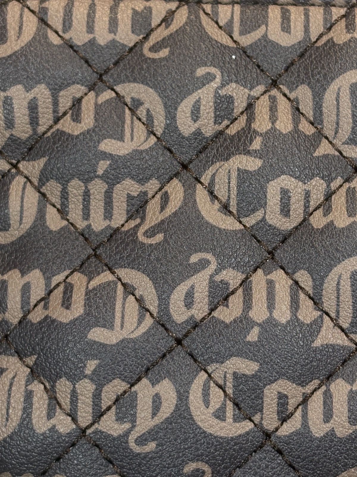 Juicy Couture Vintage Y2K Juicy Couture Brown Quilted Leather Shoulder Bag Size ONE SIZE - 6 Thumbnail