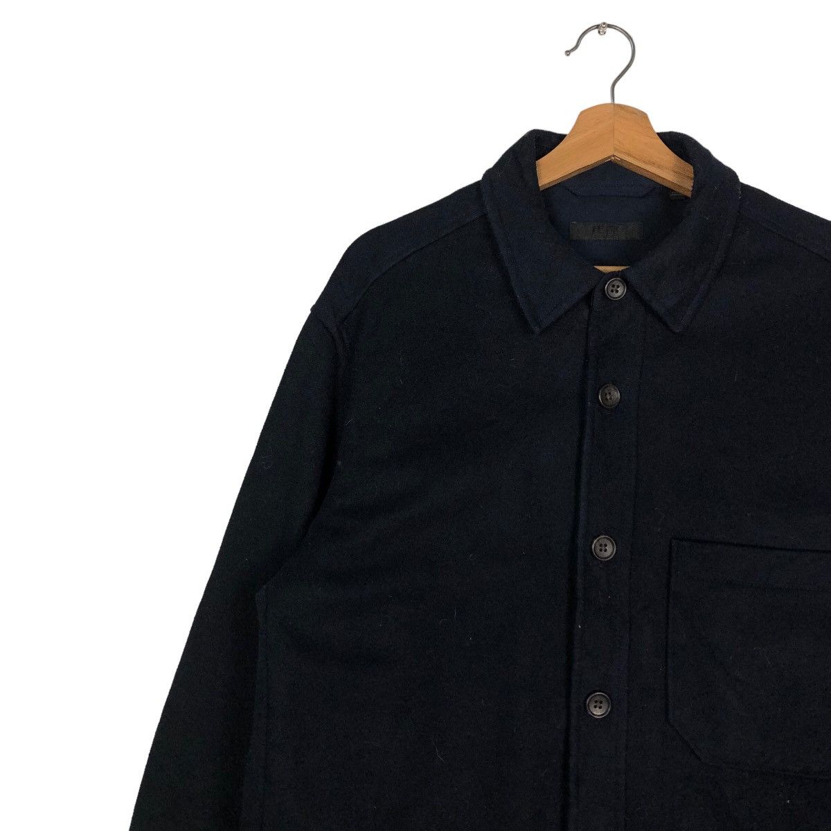 Japanese Brand 🔥Vintage Wool Shirt Biker Jacket Uniqlo Japan Issey Miyake Size US L / EU 52-54 / 3 - 6 Thumbnail