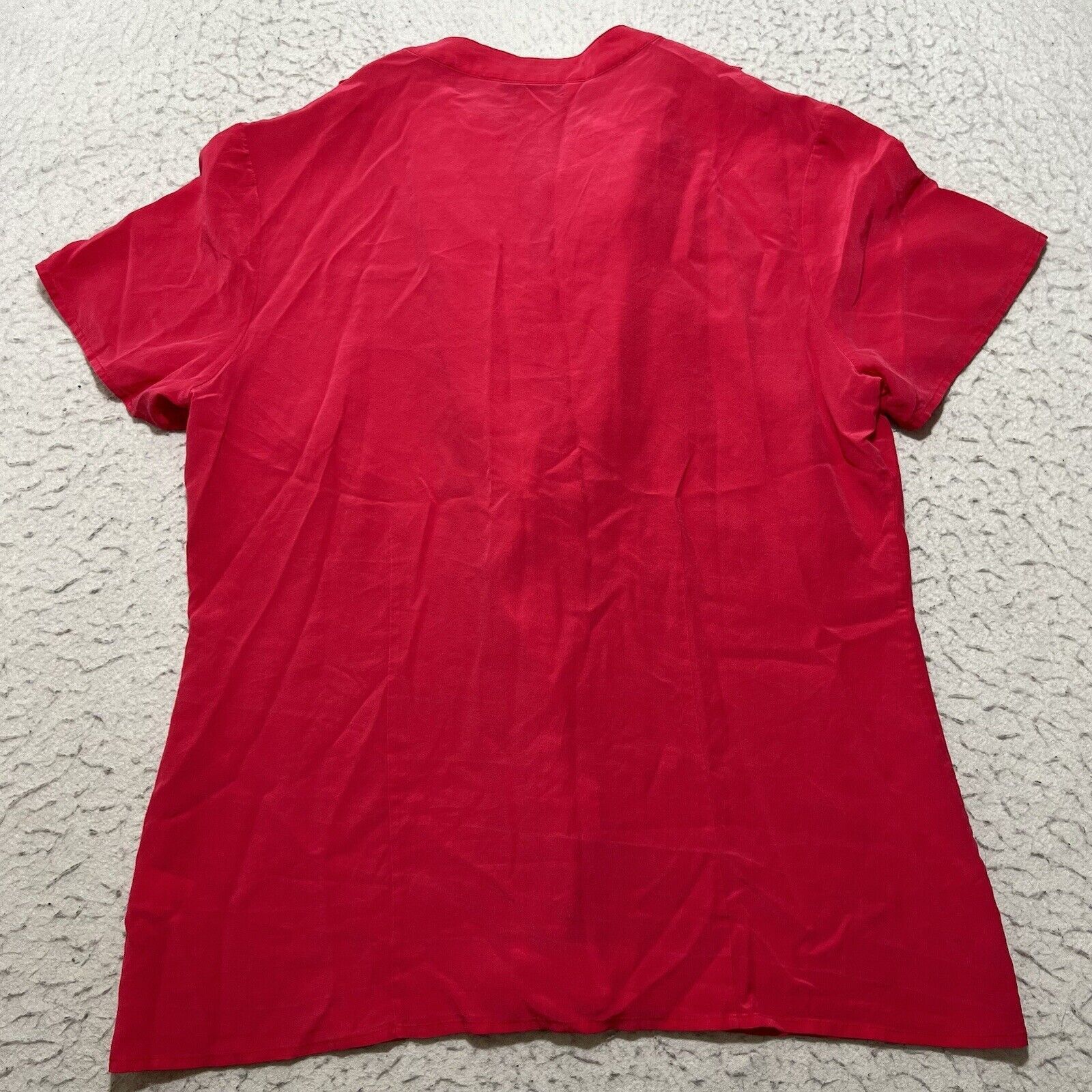 Pendleton Pendleton Silk Short Sleeve Hot Pink Ruffle Button Up Top Size XL / US 12-14 / IT 48-50 - 11 Thumbnail