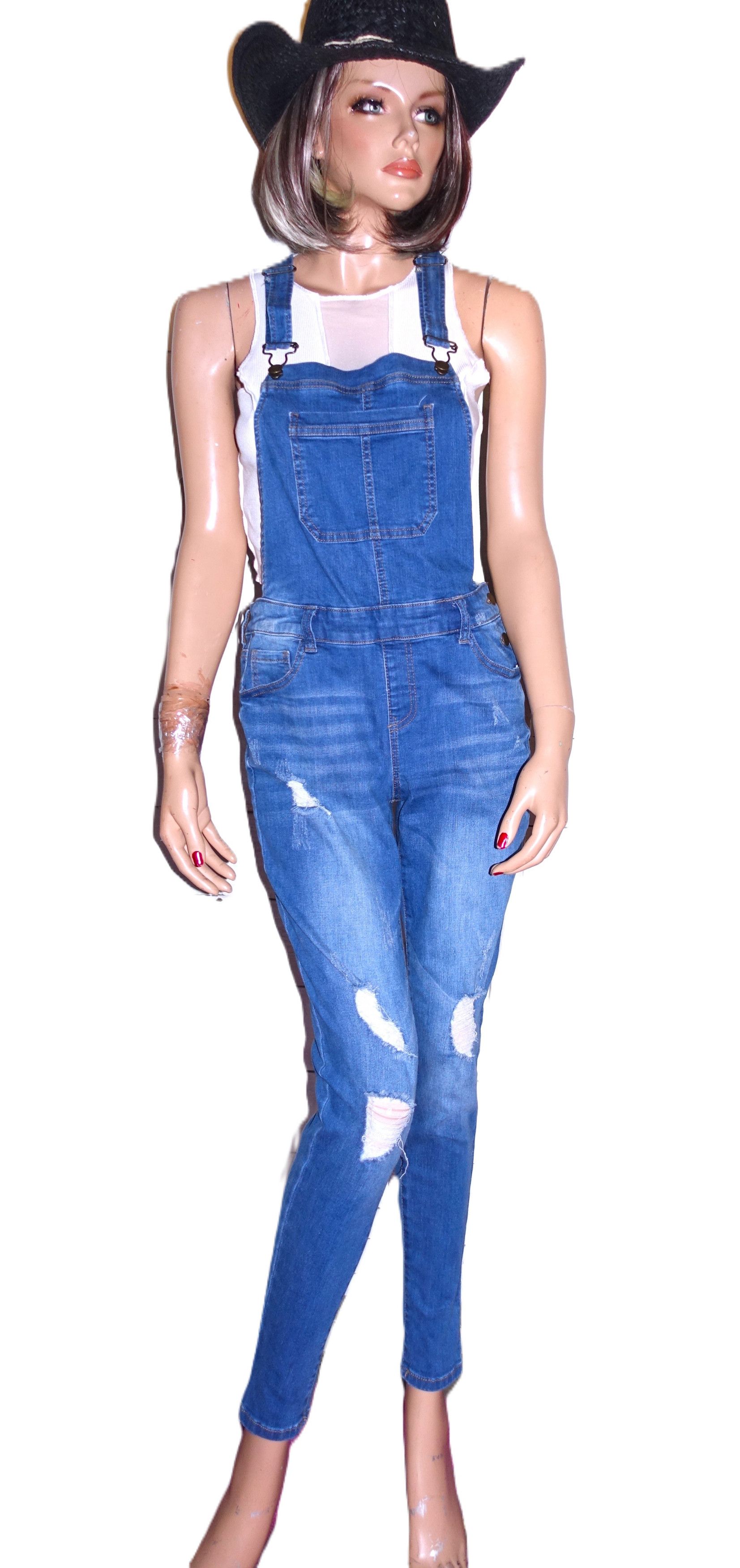 Other Wax Jeans Blue Overalls M Size 30" / US 8 / IT 44 - 2 Thumbnail