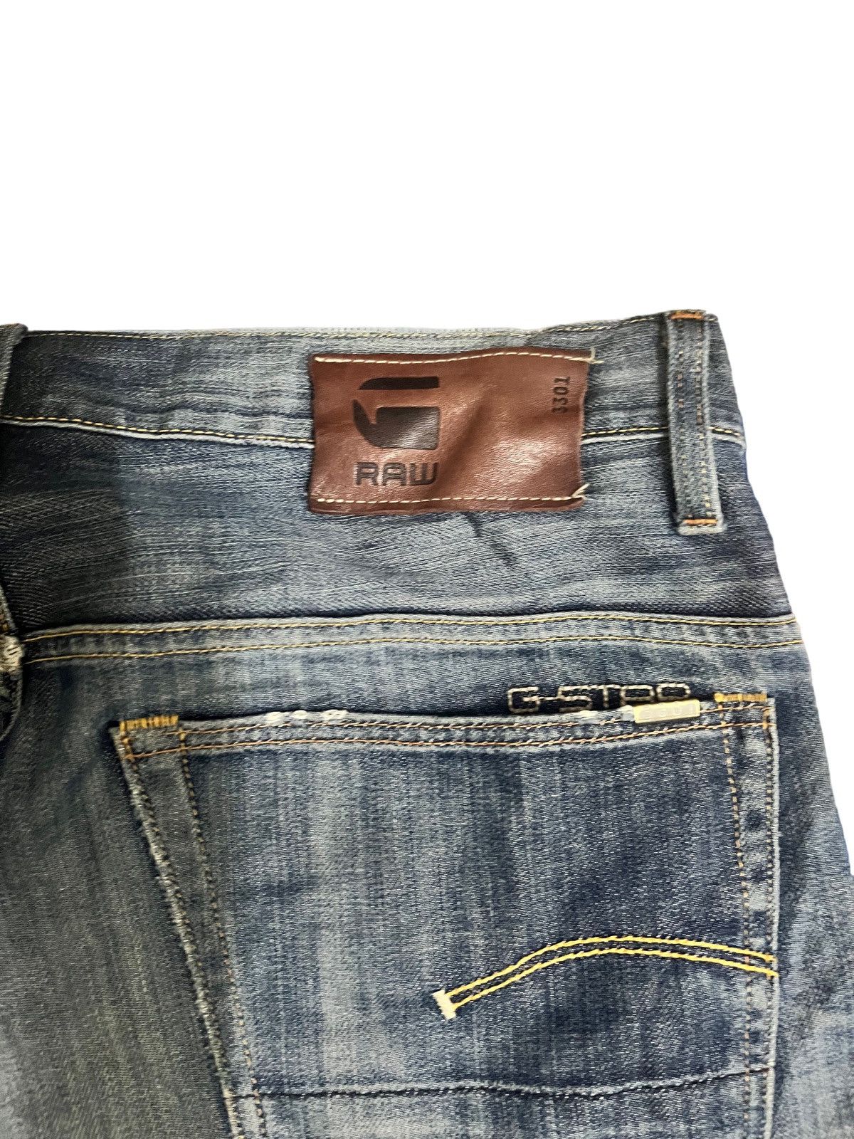 G-Star Vintage Gstar Raw Distress Style Jeans Size US 34 / EU 50 - 6 Thumbnail