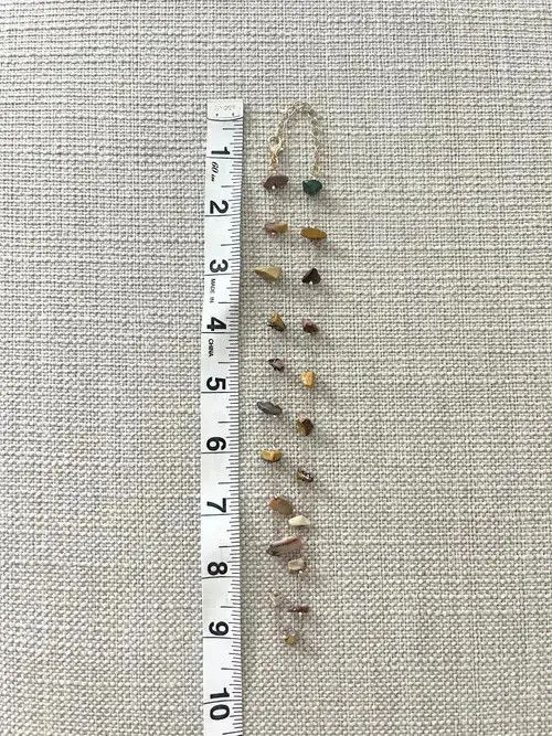 Other STEAL! 2000s Japan Embroidered Stones Necklace Size ONE SIZE - 3 Thumbnail
