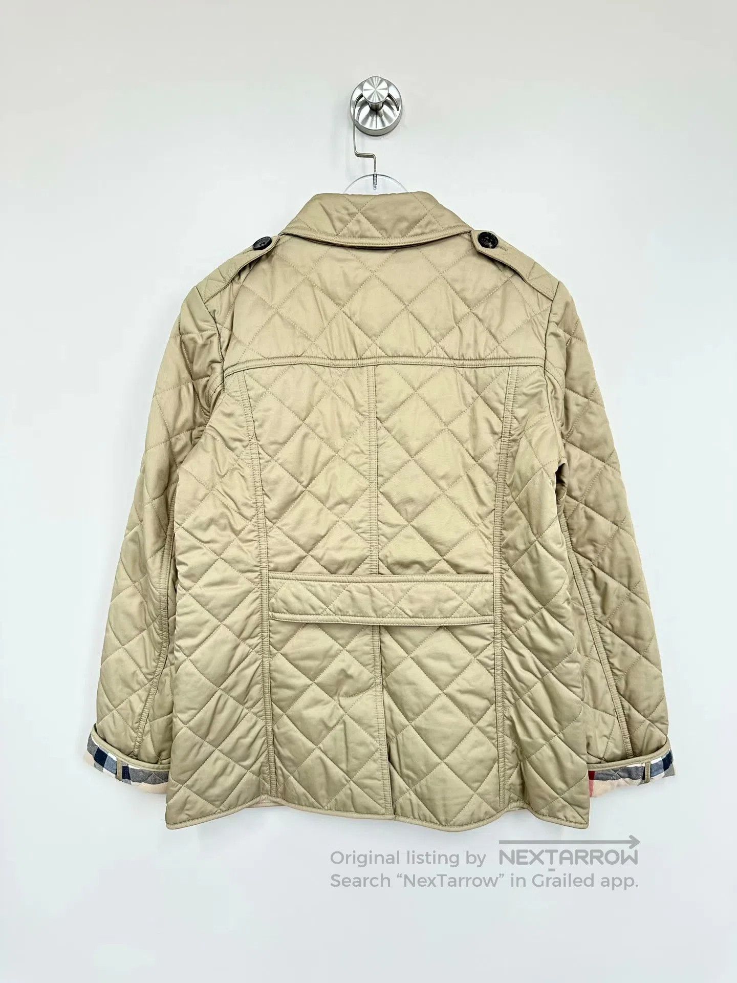 Burberry Burberry Khaki Plaid Single-breasted Cotton Coat Jacket| Size M / US 6-8 / IT 42-44 - 2 Thumbnail