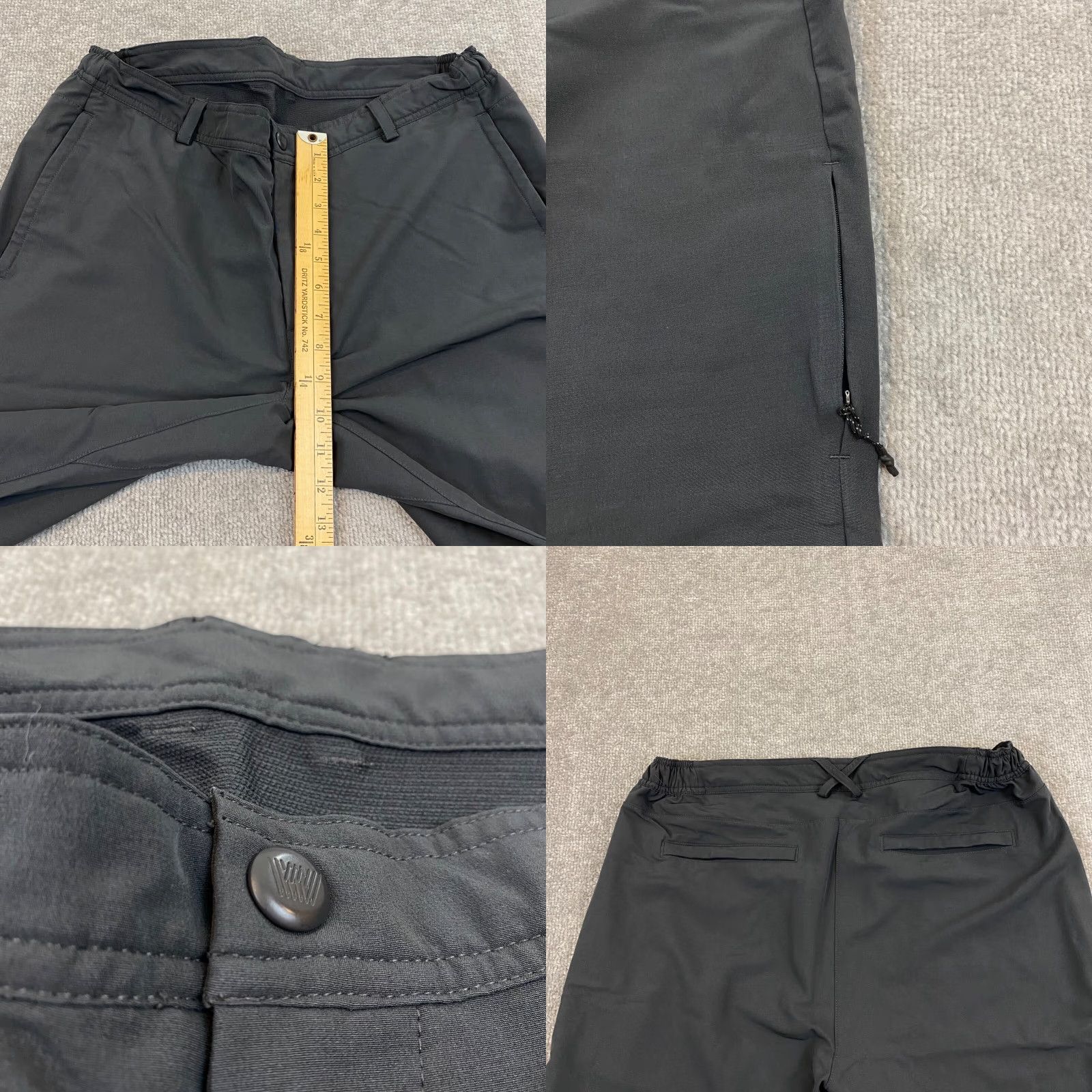 Vintage Mack Weldon Pants Mens Large Dark Gray Tapered Athletic Stretch 30" In Workout Size US 33 - 8 Thumbnail